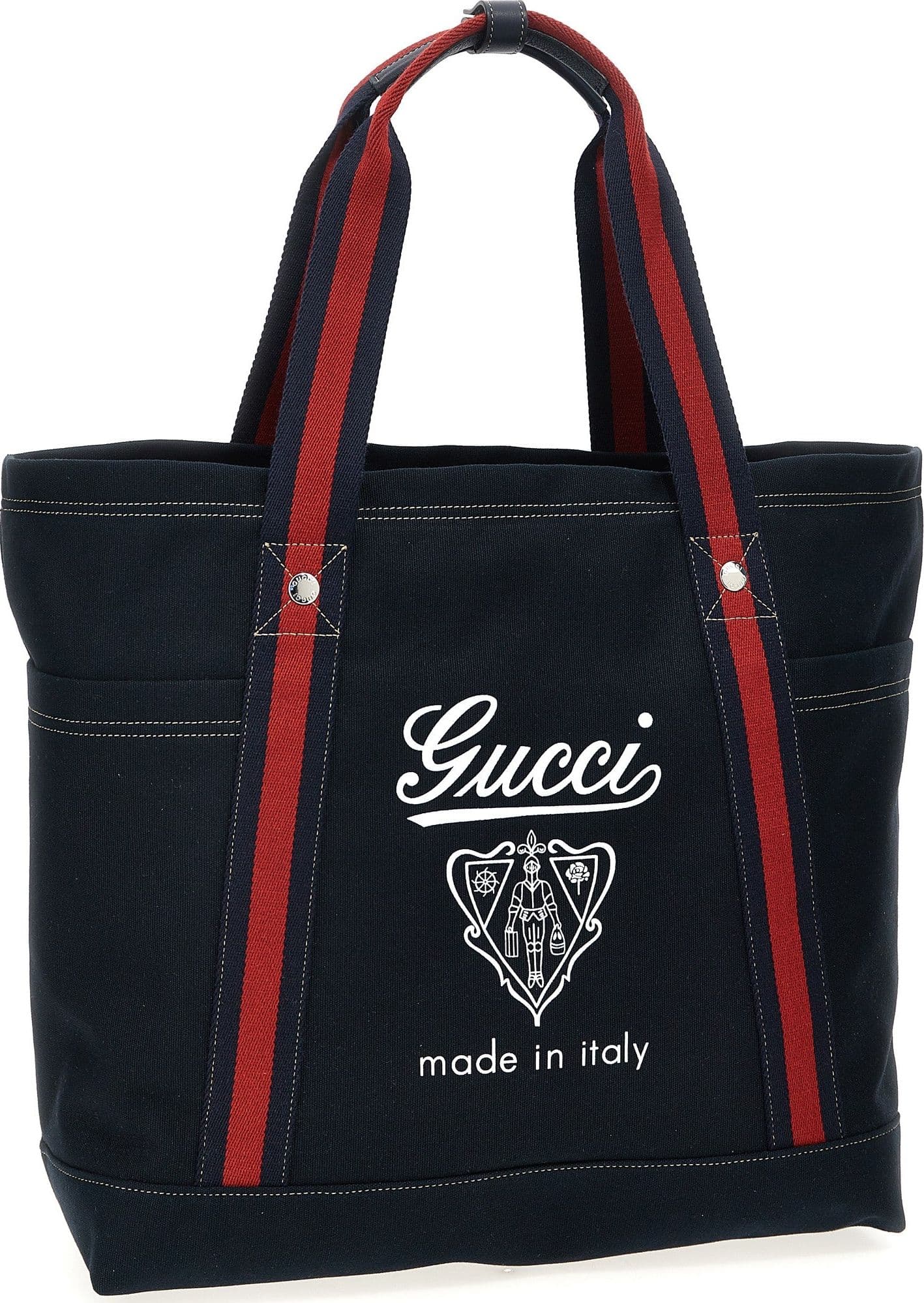 Gucci Blue Cotton Tote Bag - 3
