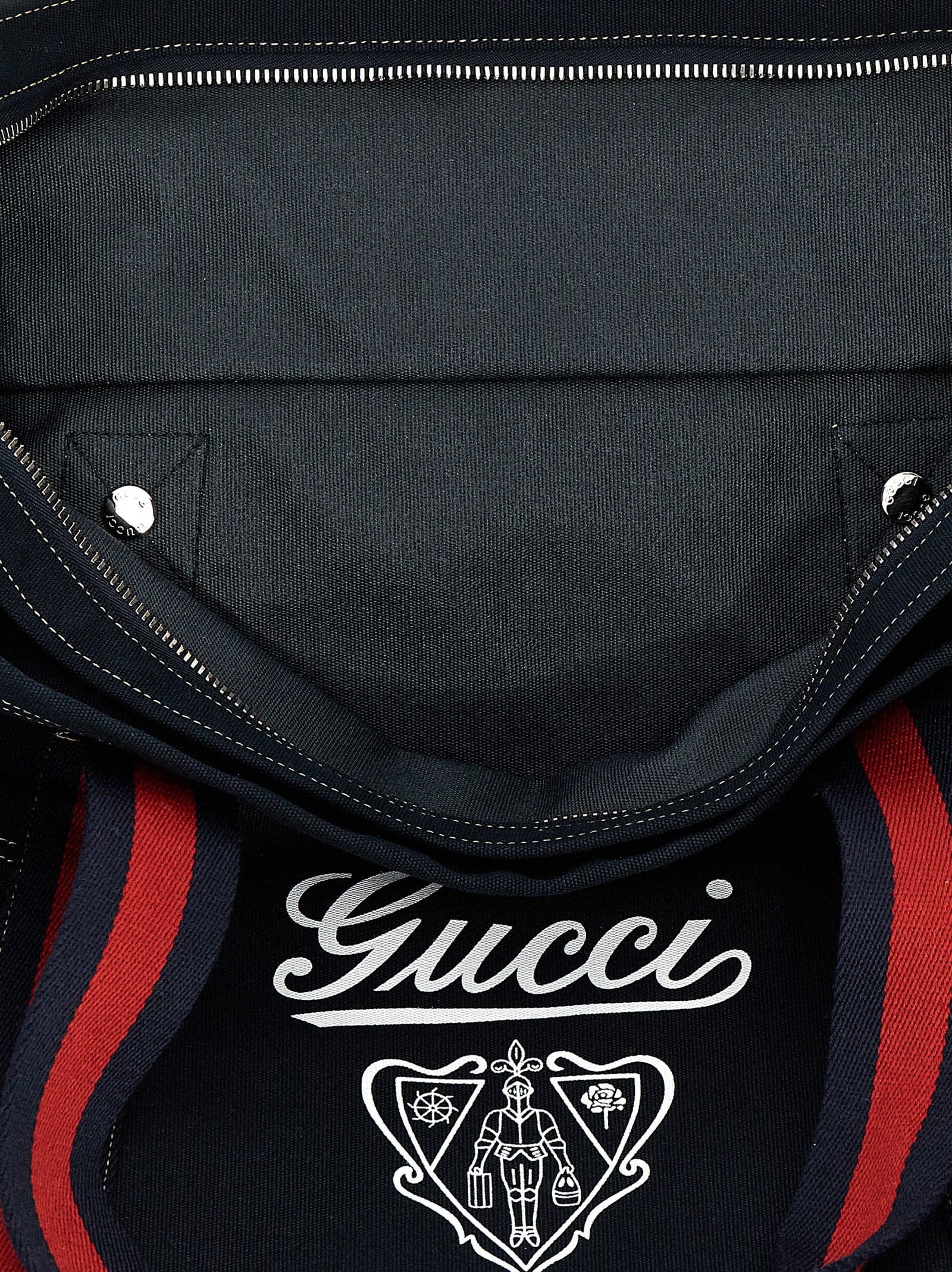 Gucci Blue Cotton Tote Bag - 4