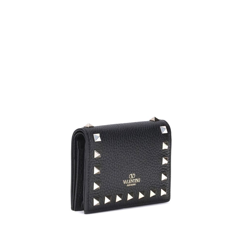 Valentino Garavani Black Calf Leather Bos Taurus Wallet - 2