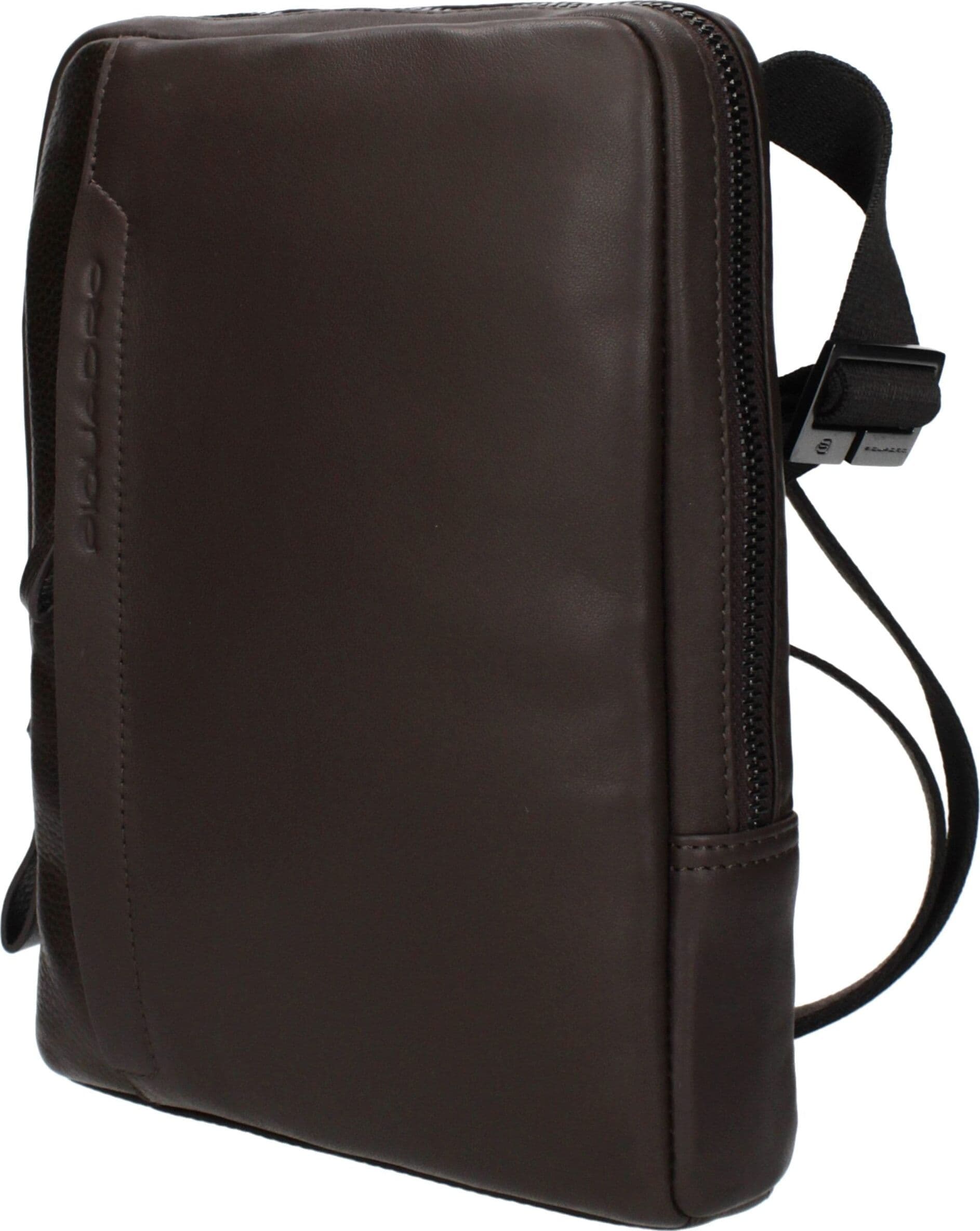 Piquadro Brown Leather Crossbody Bag - 2