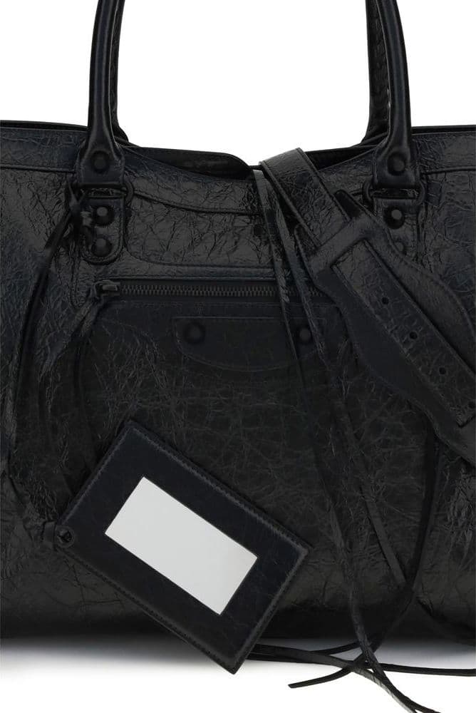 Balenciaga Black Lamb Ovis Aries Aries Shoulder Bag - 4