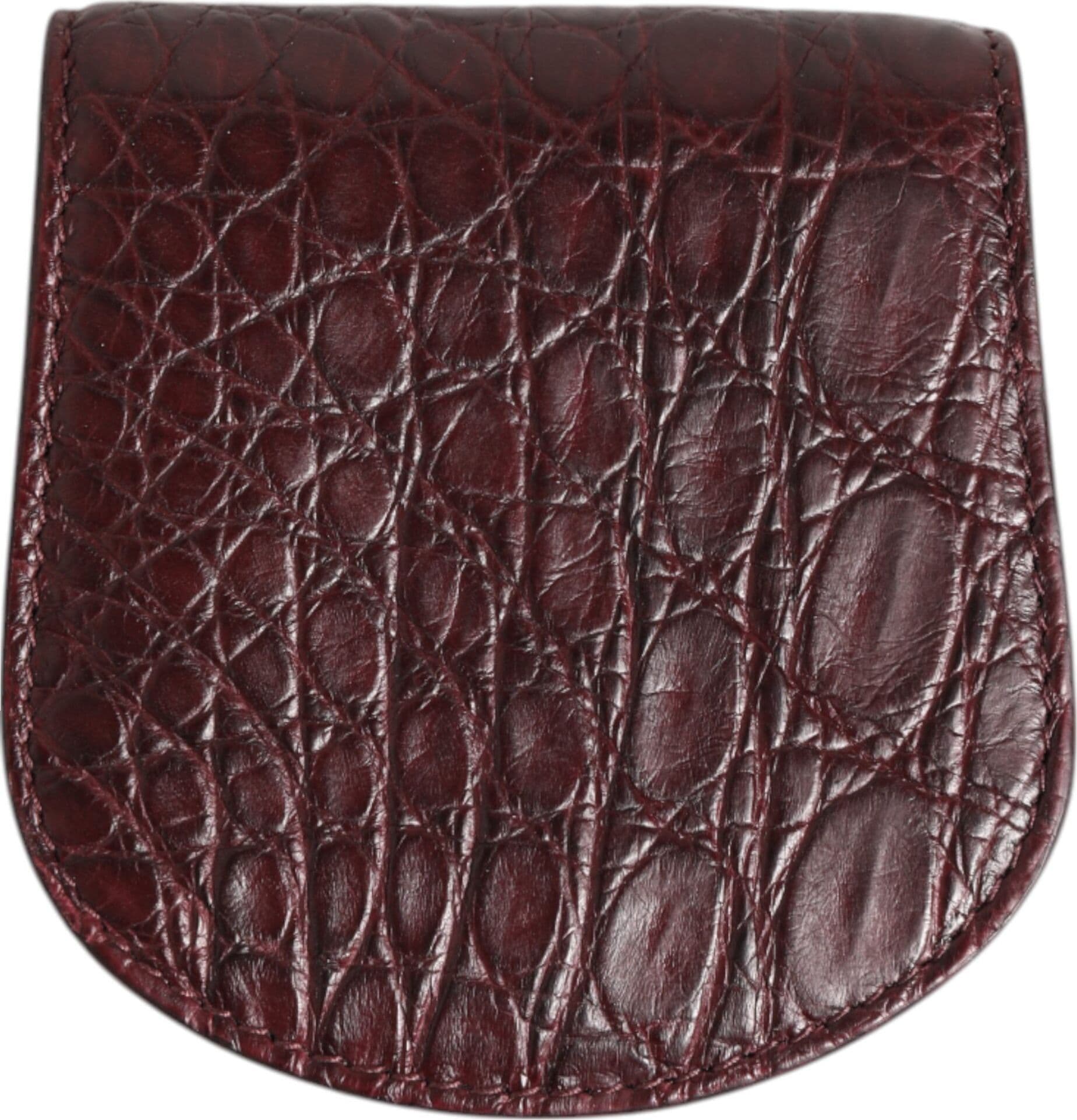 Dolce & Gabbana Burgundy Exotic Skin Coin Condom Case Holder Pocket Wallet - 5