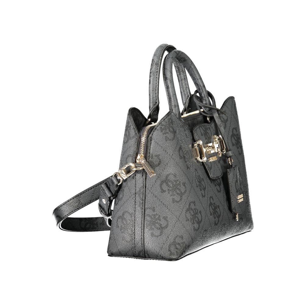 Guess Jeans "Black Polyurethane Women Handbag" - 3