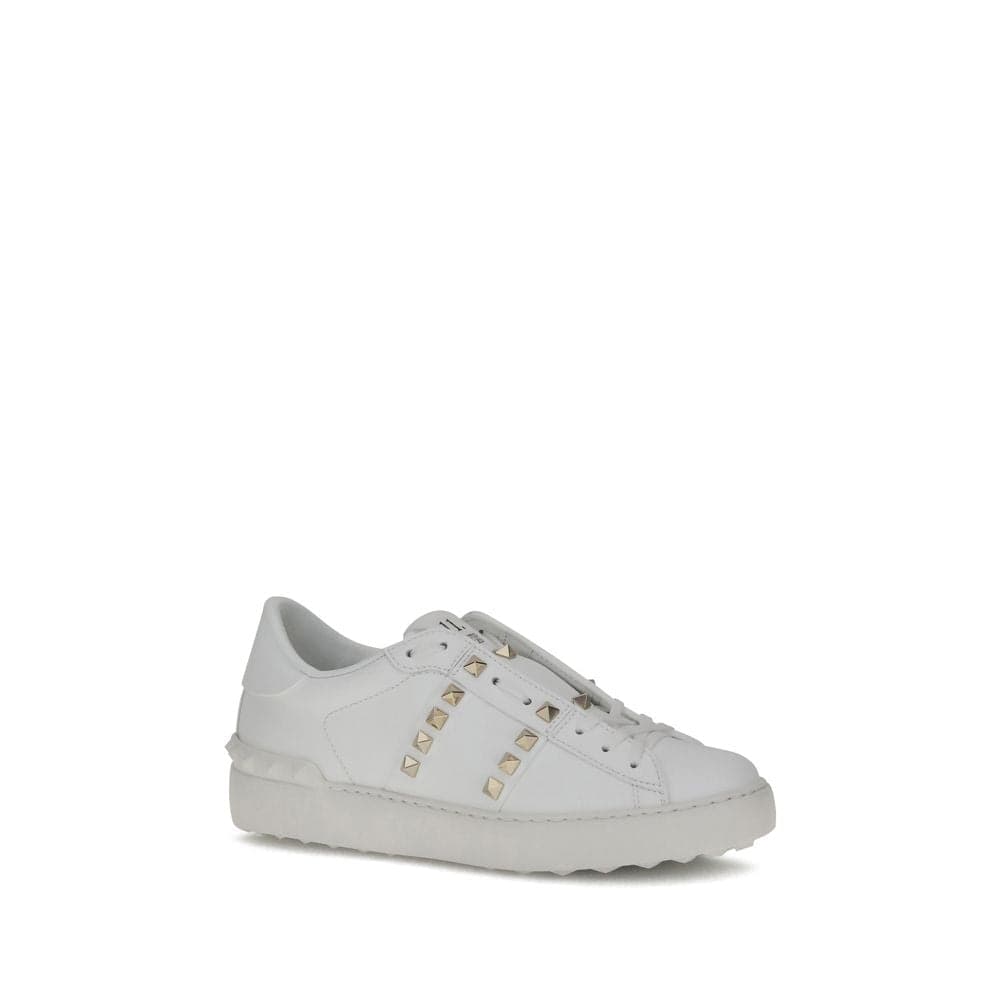 Valentino Garavani White Calf Leather Bos Taurus Sneakers - 2