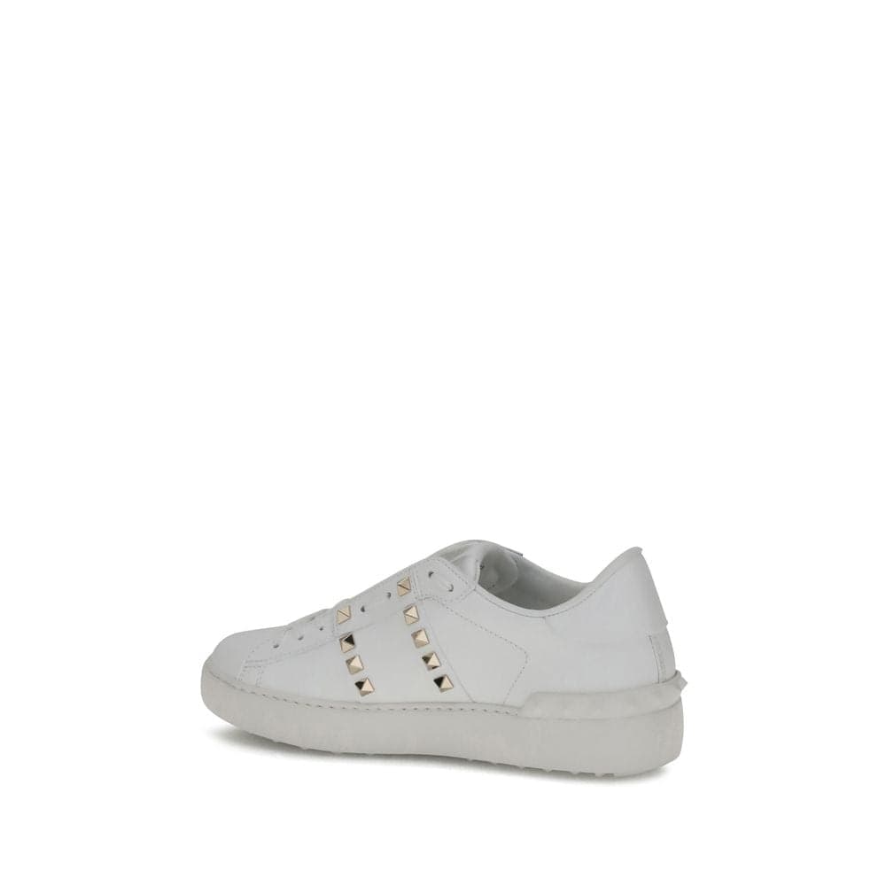 Valentino Garavani White Calf Leather Bos Taurus Sneakers - 3