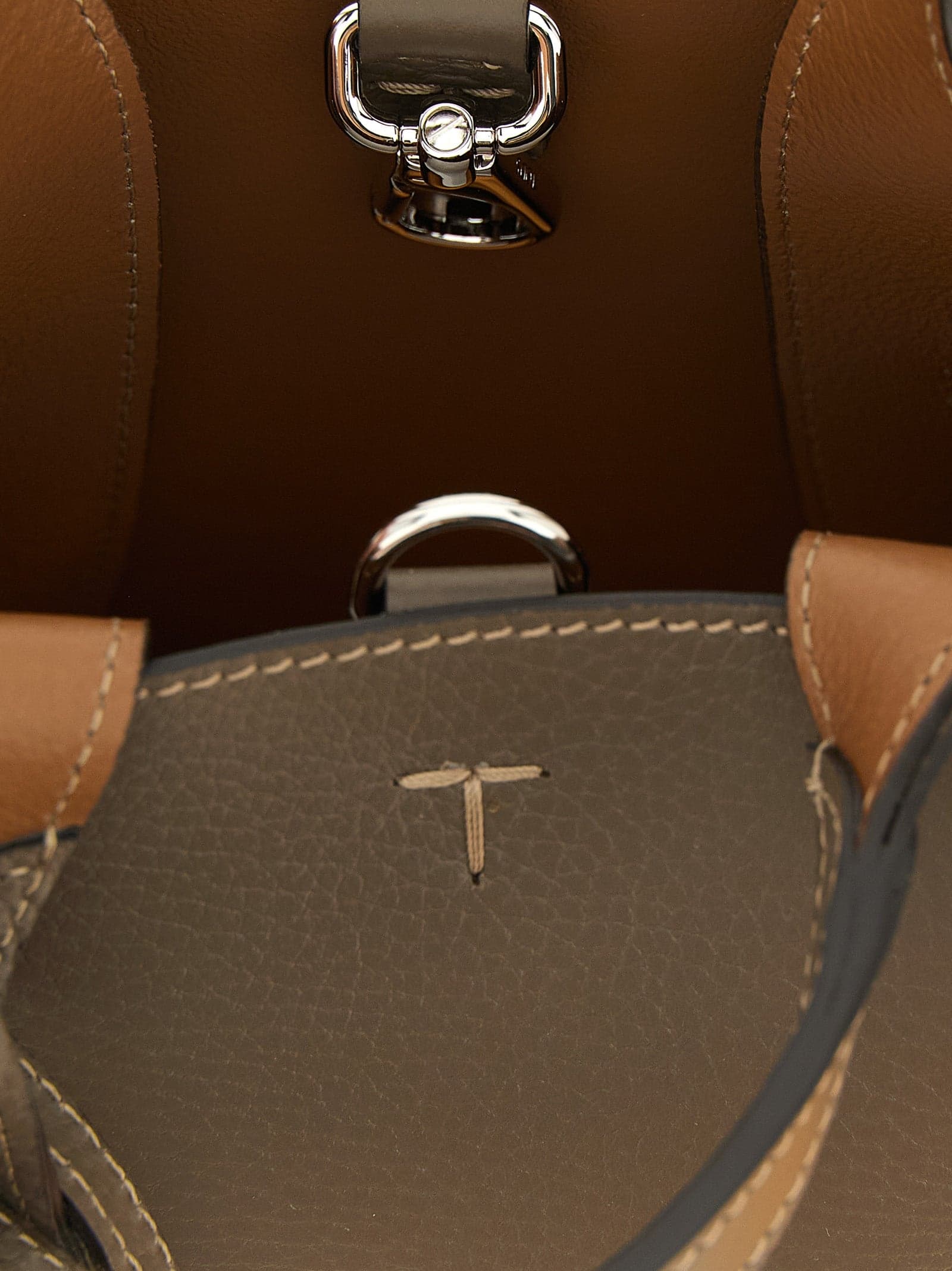 Tod's Bicolor Calfskin Handbag - 4