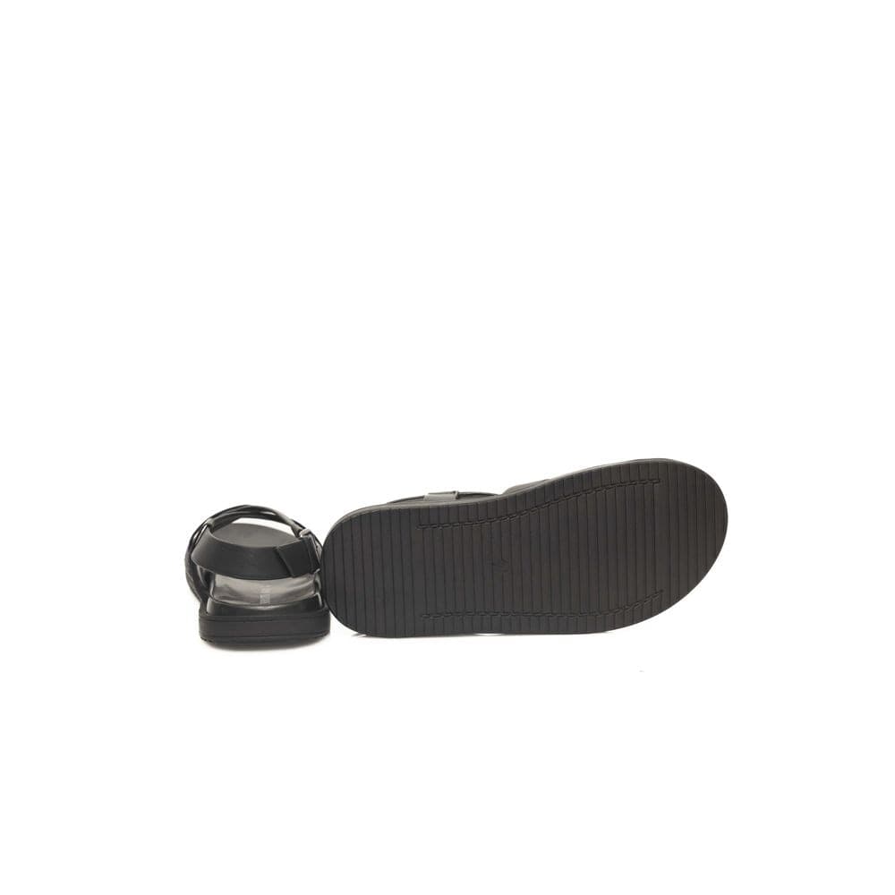 Cerruti 1881 Black Leather Men Sandal - 4