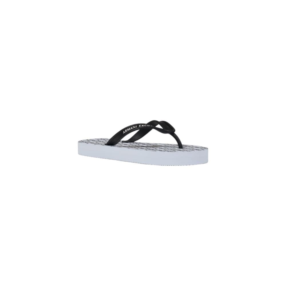 Armani Exchange White Rubber Flip-Flop Sandals - 2
