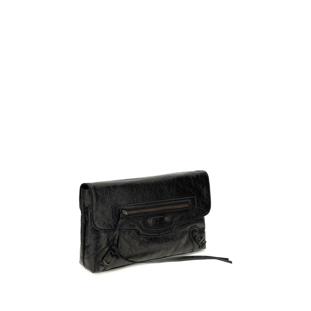 Balenciaga Black Lamb Ovis Aries Aries Clutch Bag - 2