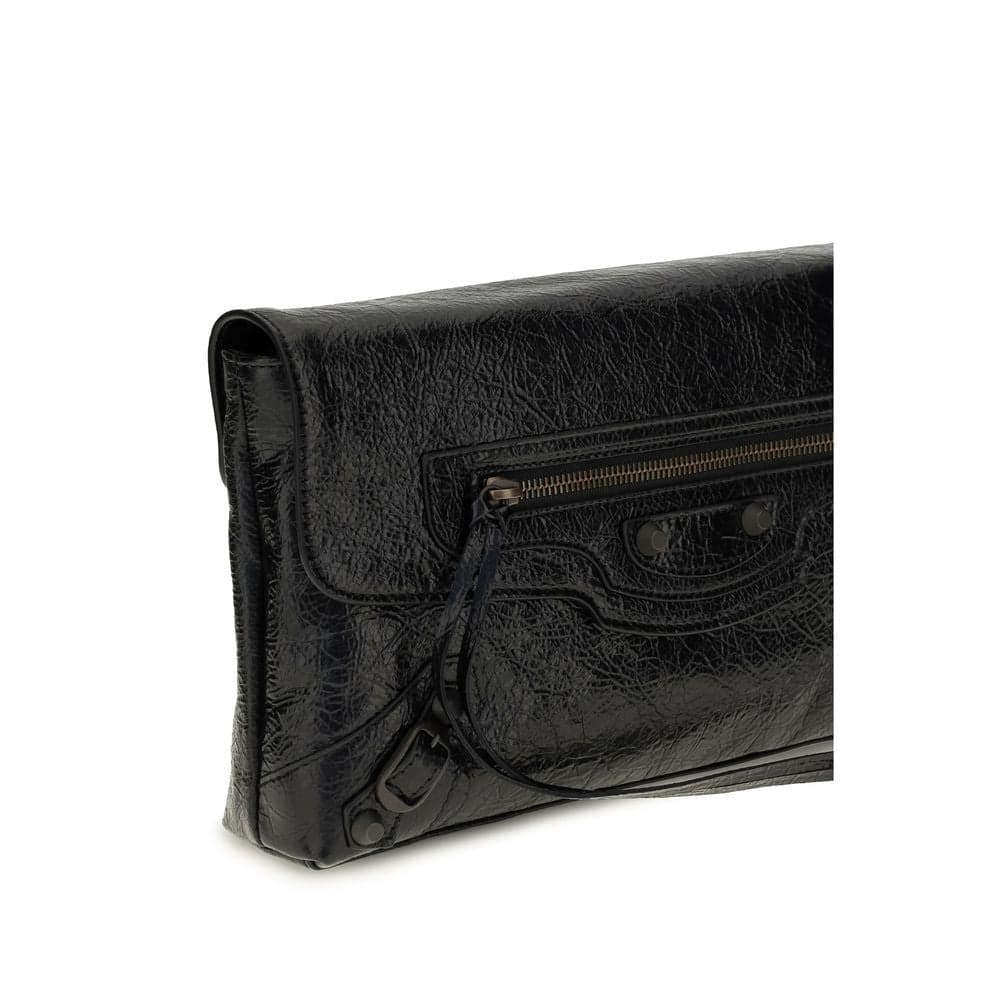 Balenciaga Black Lamb Ovis Aries Aries Clutch Bag - 4