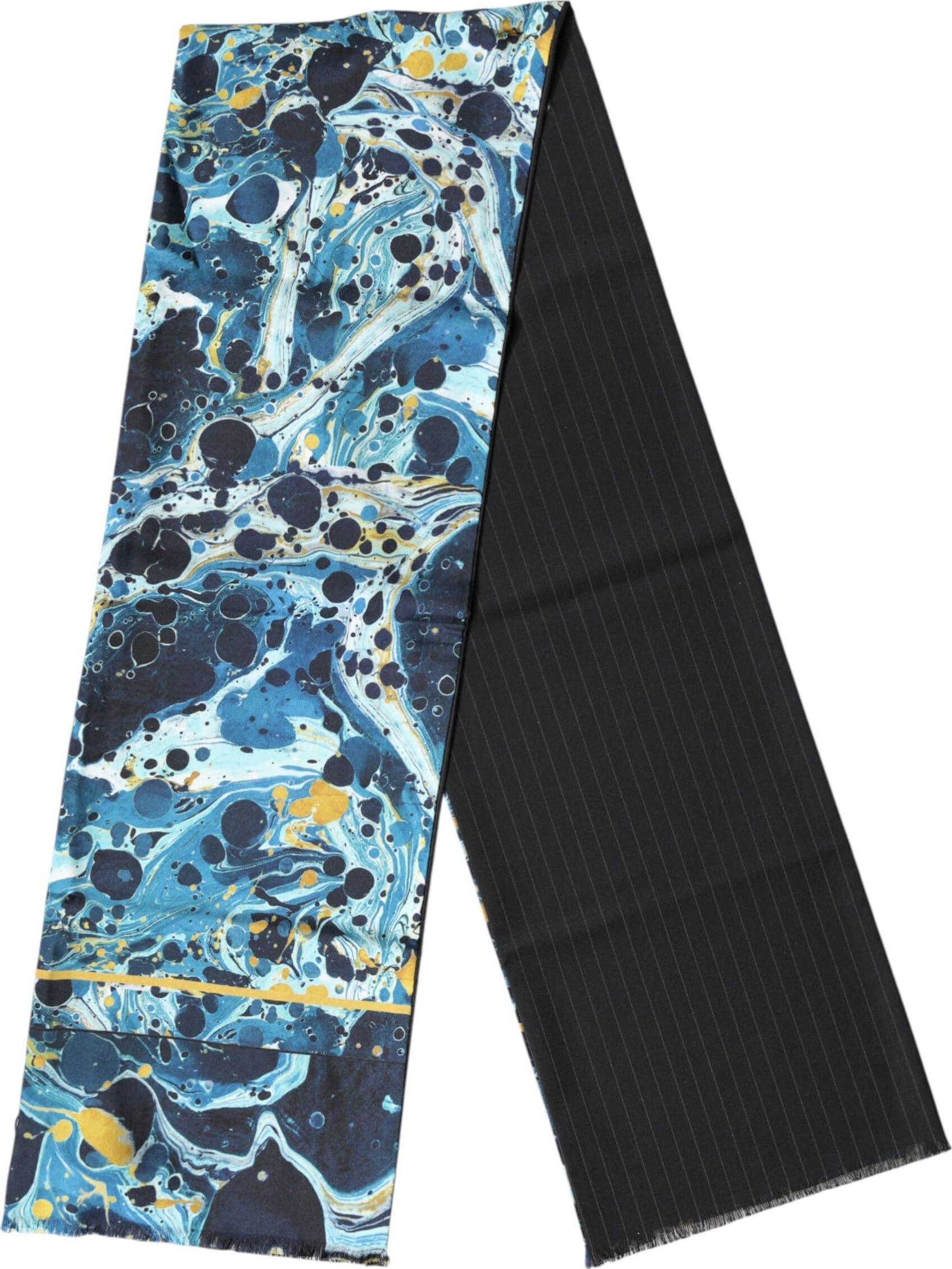 Dolce & Gabbana Multicolor Marble Neck Wrap Foulard Scarf - 2