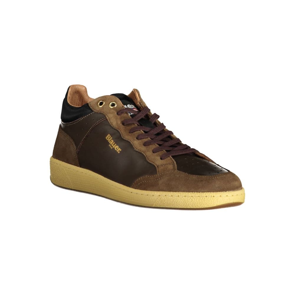 Blauer Marrone Leather Men Sneaker - 2
