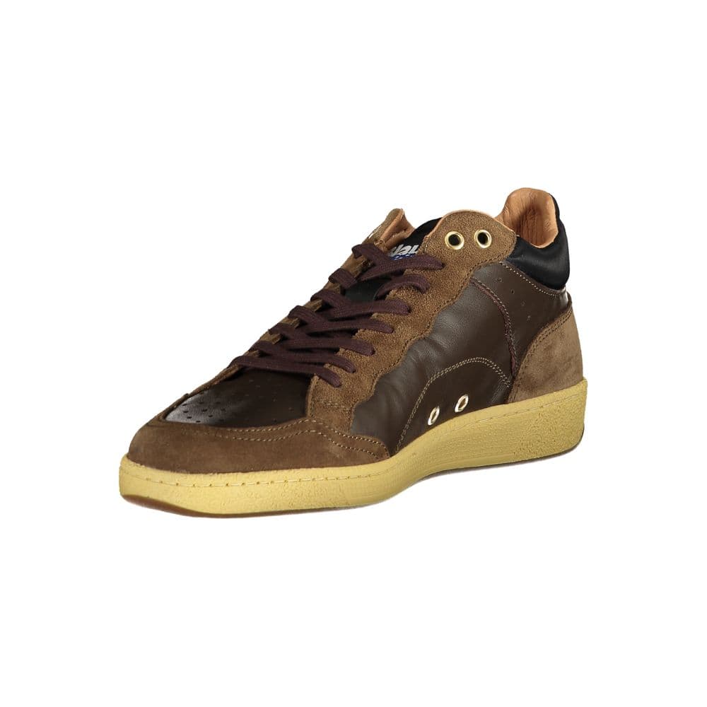 Blauer Marrone Leather Men Sneaker - 3