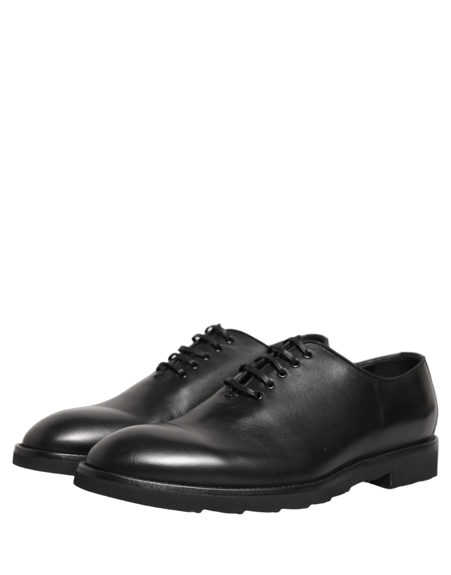 Dolce & Gabbana Black Leather Men Oxford Dress Formal Shoes - 4