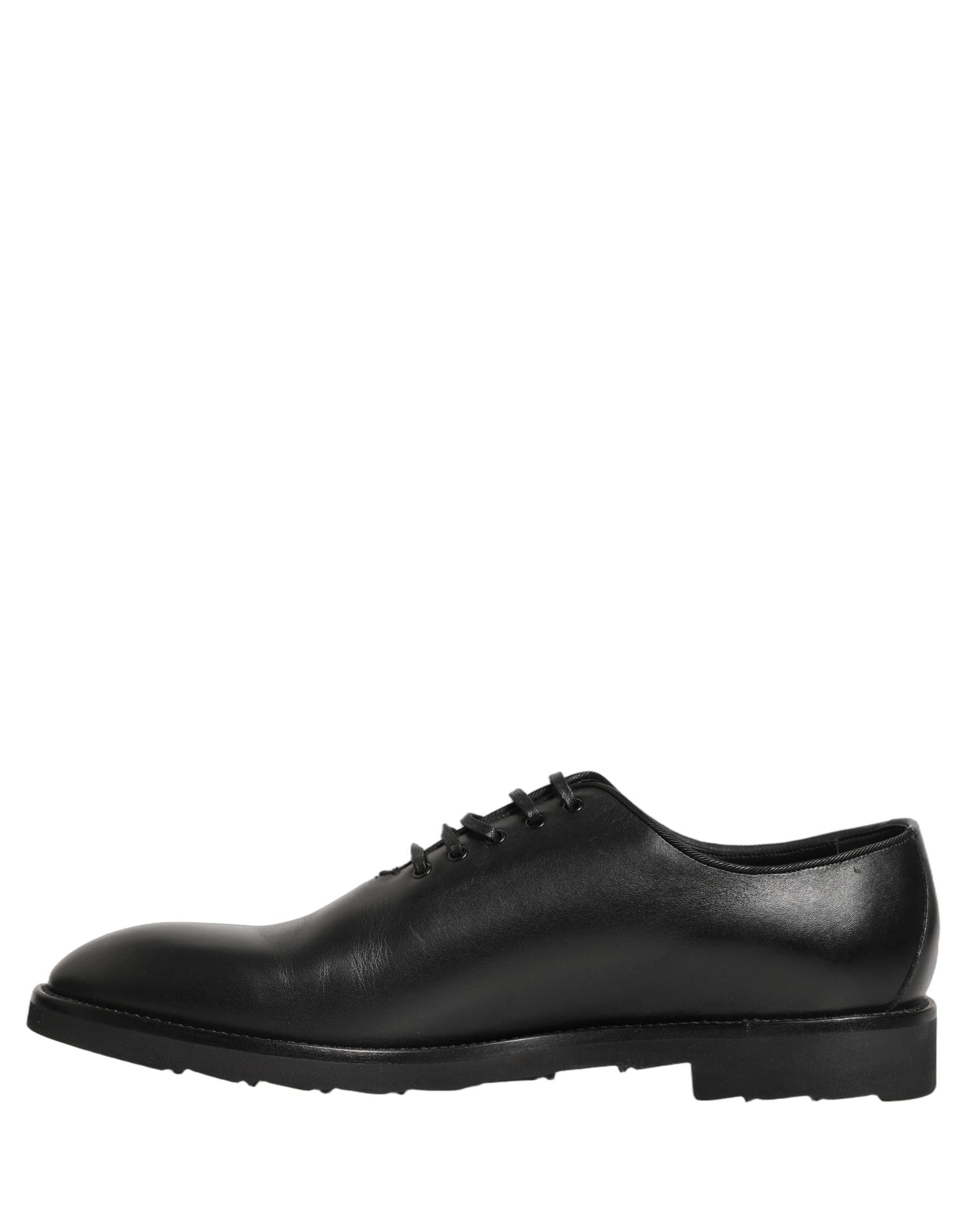 Dolce & Gabbana Black Leather Men Oxford Dress Formal Shoes - 6