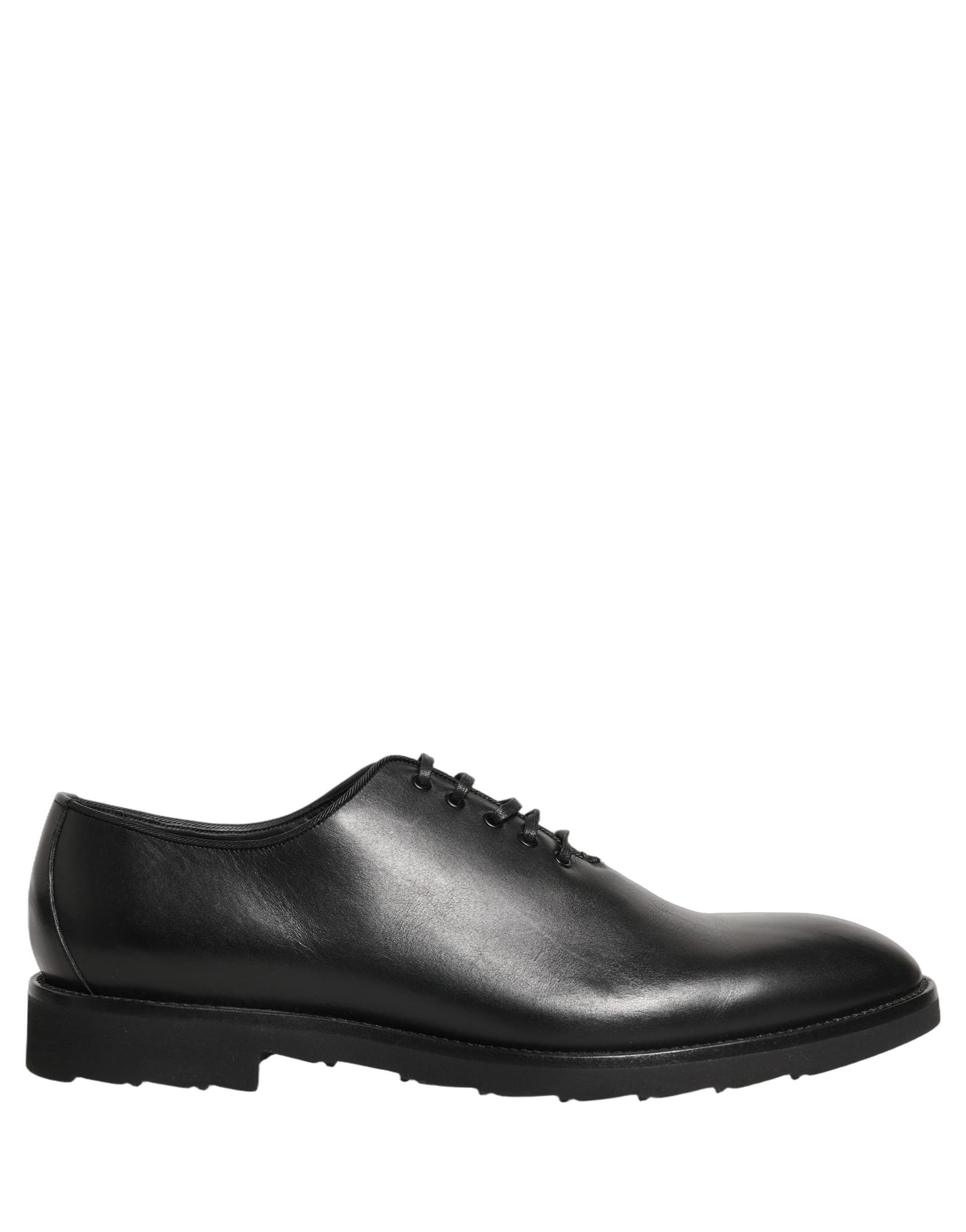 Dolce & Gabbana Black Leather Men Oxford Dress Formal Shoes - 8