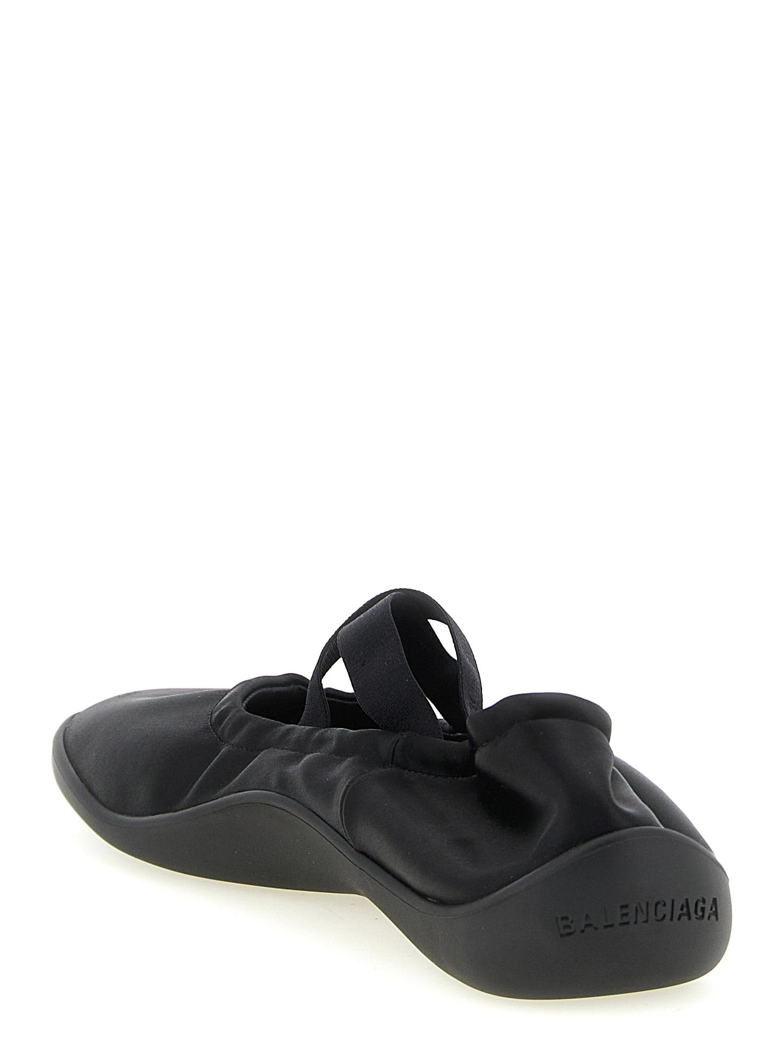 Balenciaga Black Polyester Ballet Flats - 3