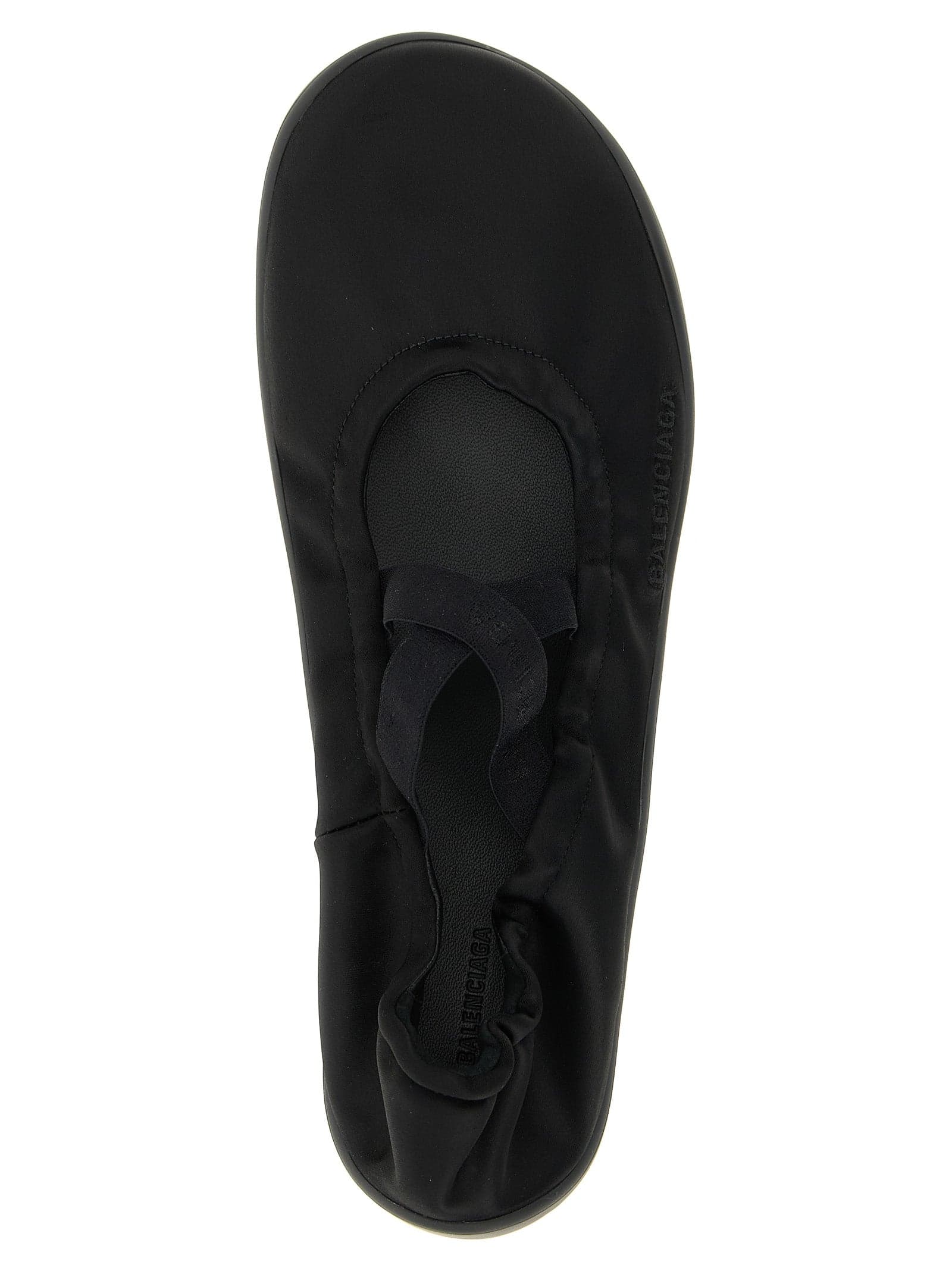 Balenciaga Black Polyester Ballet Flats - 4