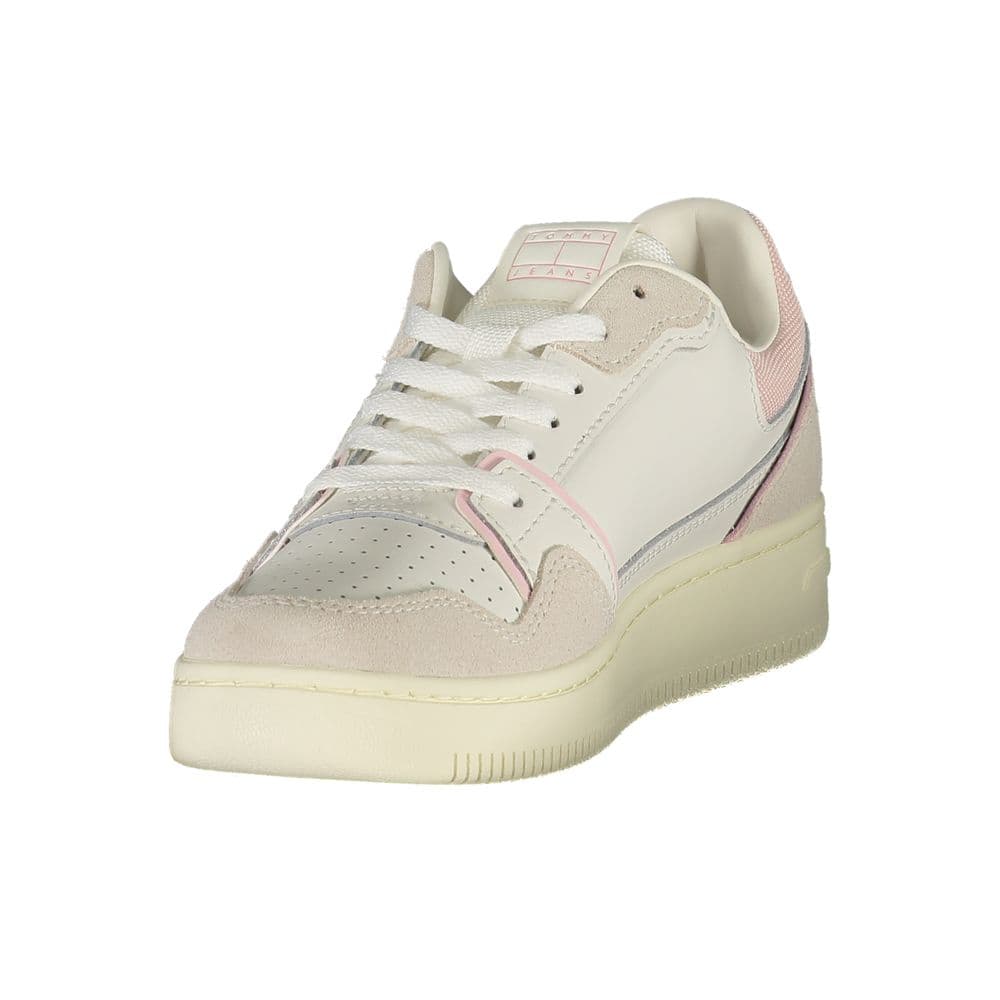 Tommy Hilfiger White Polyurethane Women Sneaker - 3
