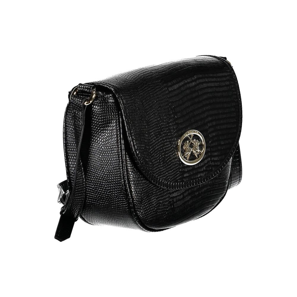 La Martina Black Polyurethane Women's Shoulder Bag - 3