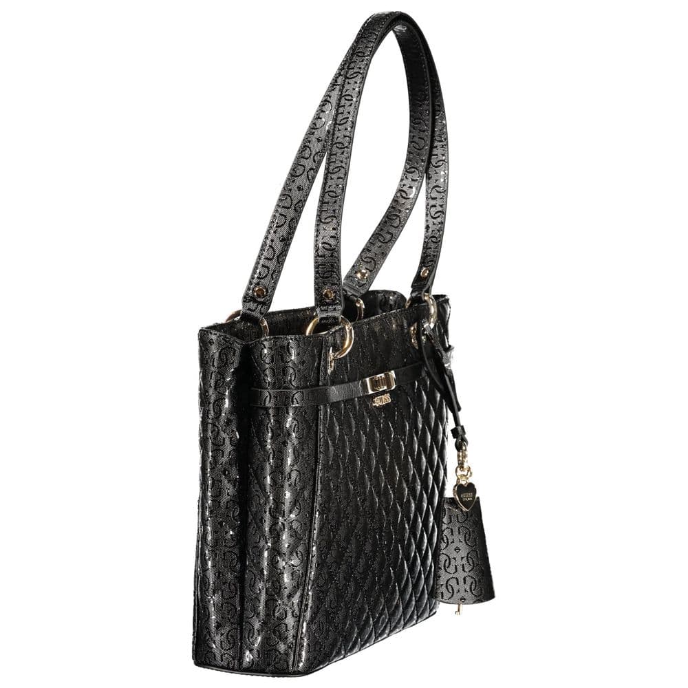 Guess Jeans Black Polyurethane Women's Handbag - 3