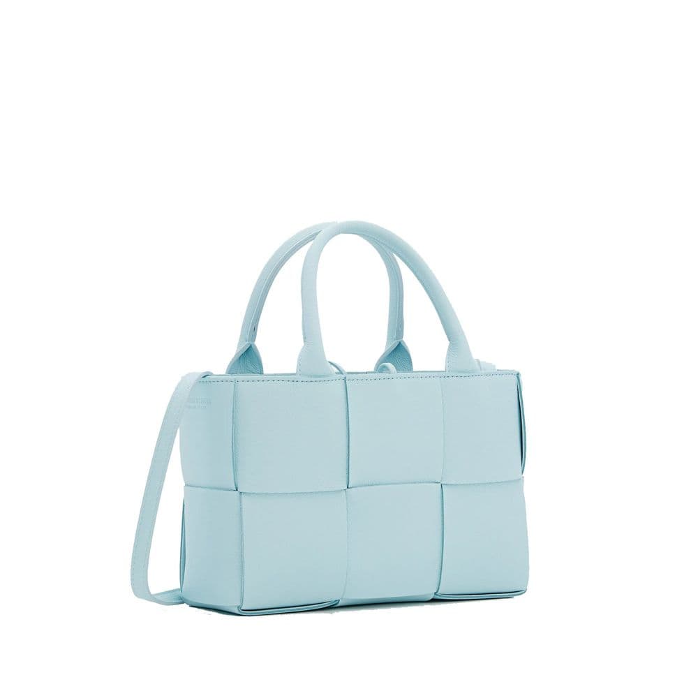 Bottega Veneta Blue Lamb Leather Tote Bag - 2