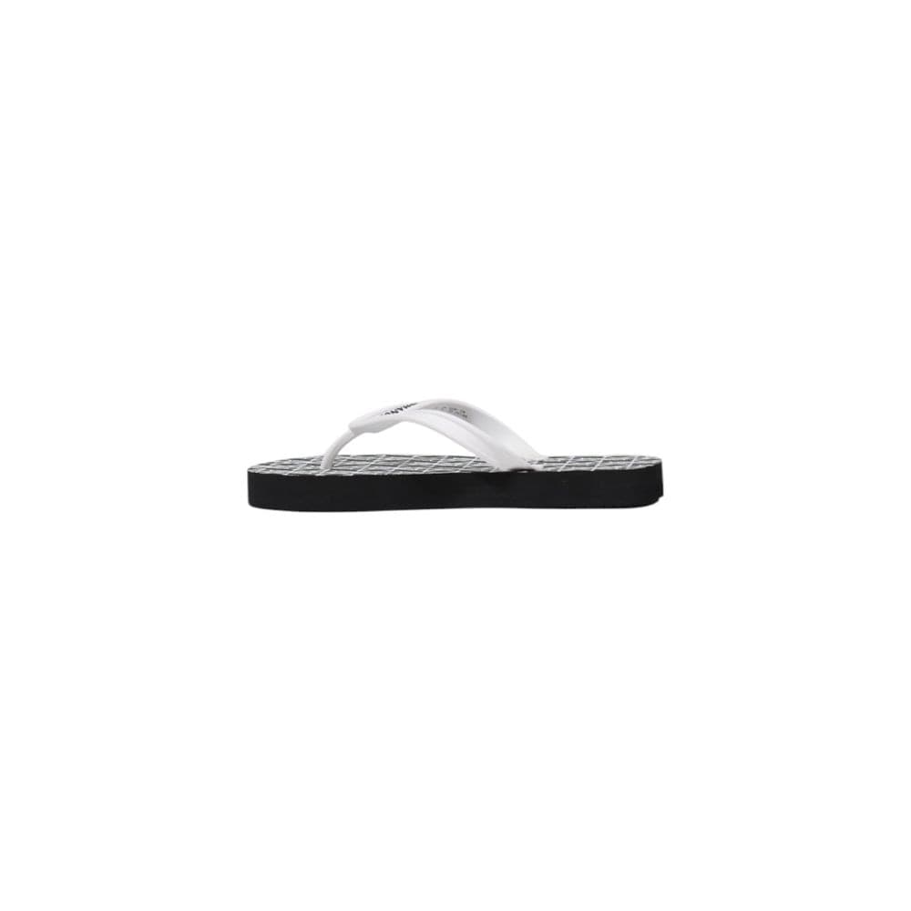 Armani Exchange Black And White Rubber Flip-Flop Sandals - 3