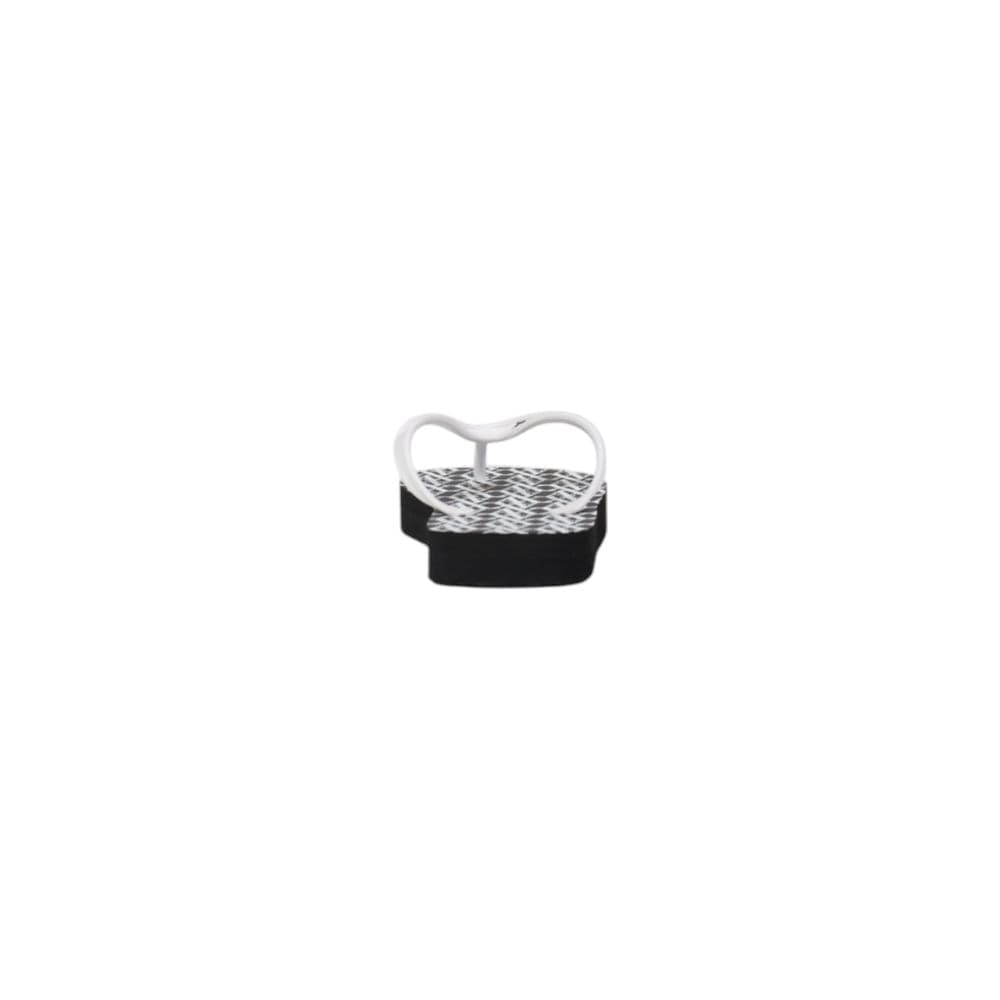 Armani Exchange Black And White Rubber Flip-Flop Sandals - 4