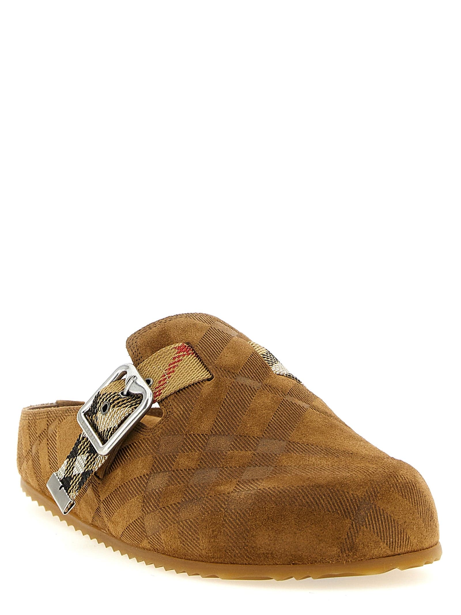 Burberry Brown Leather Clogs - 2