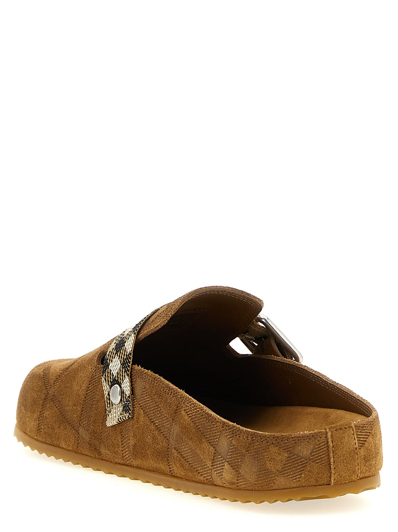 Burberry Brown Leather Clogs - 3