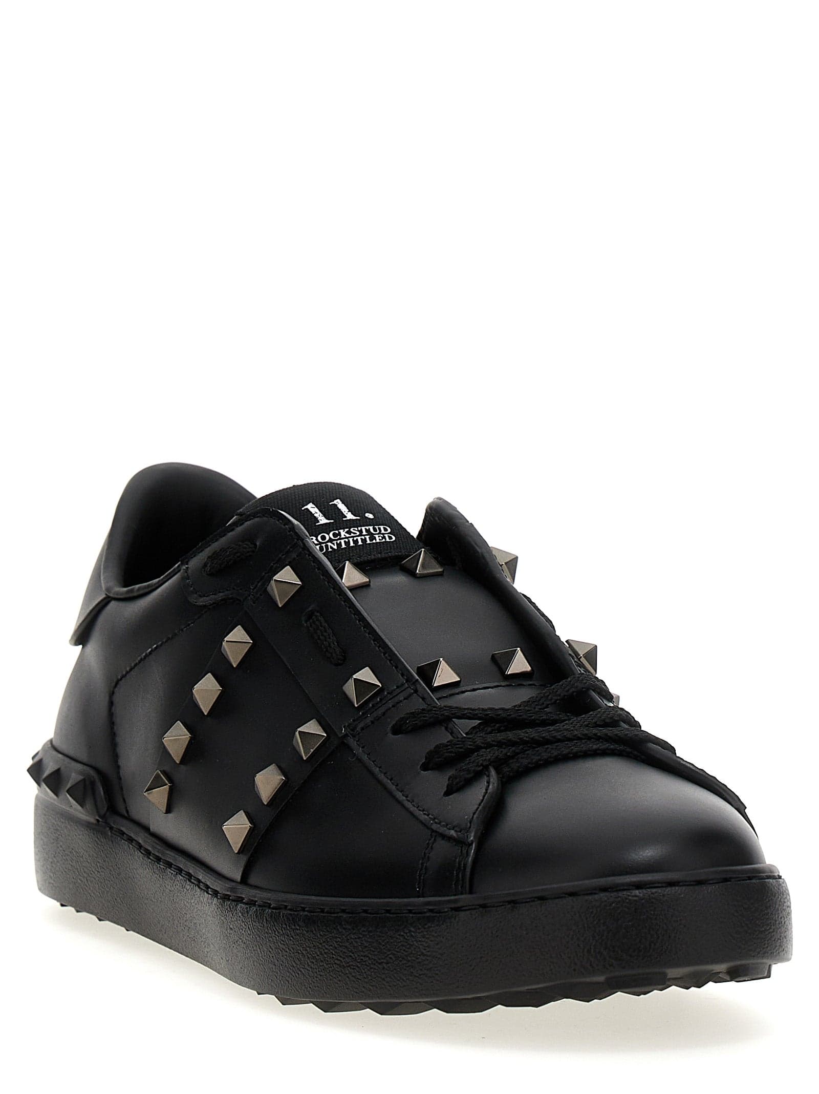 Valentino Garavani Black Calfskin Low Top Sneakers - 2