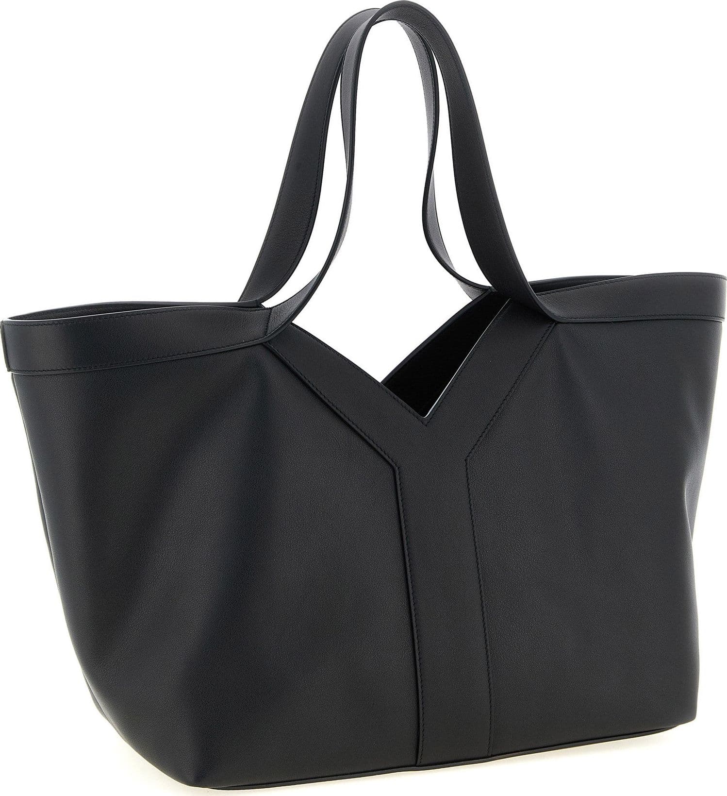 Saint Laurent Black Calfskin Tote Bag - 2