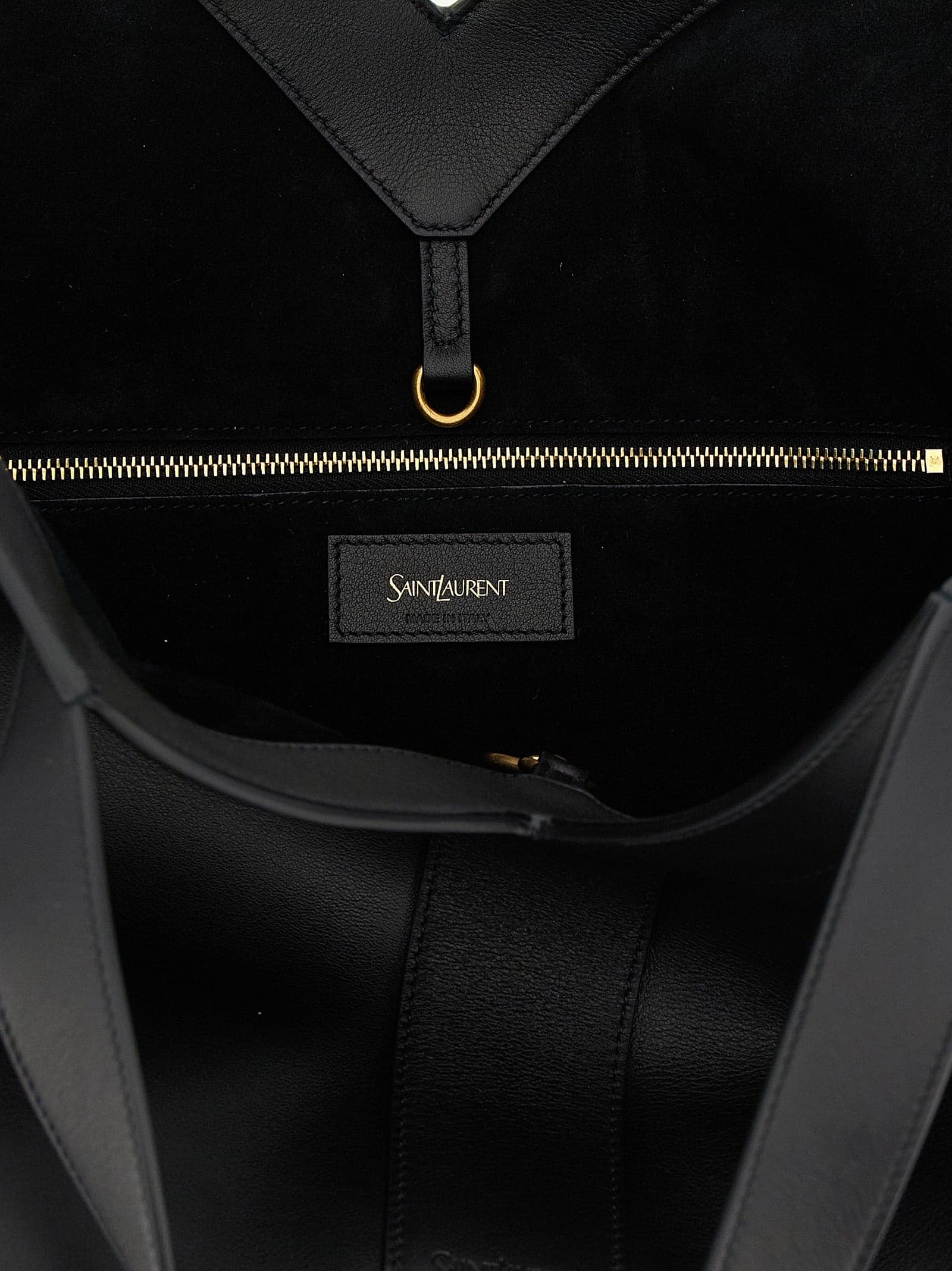 Saint Laurent Black Calfskin Tote Bag - 4