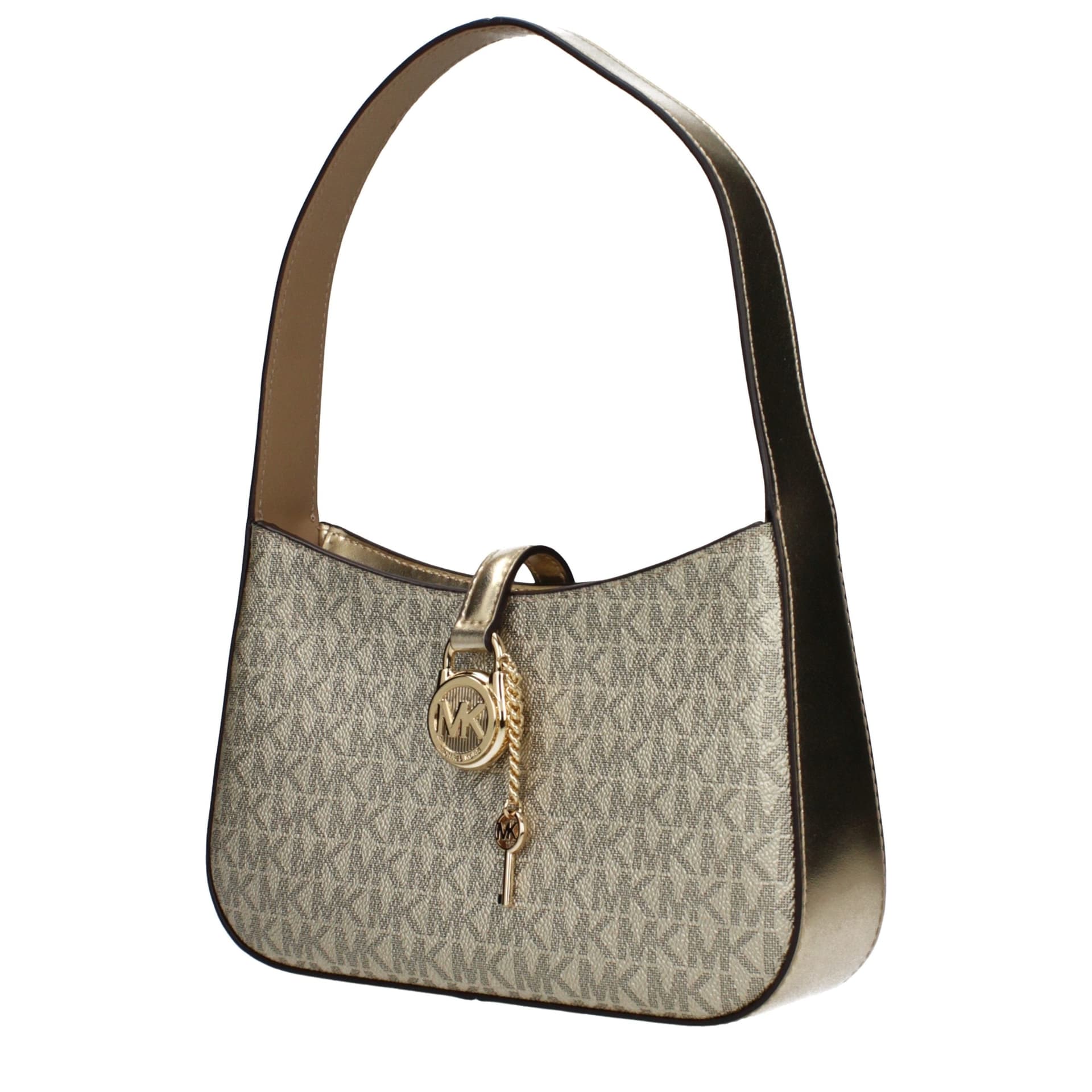 Michael Kors Gold Fabric Handbag - 2