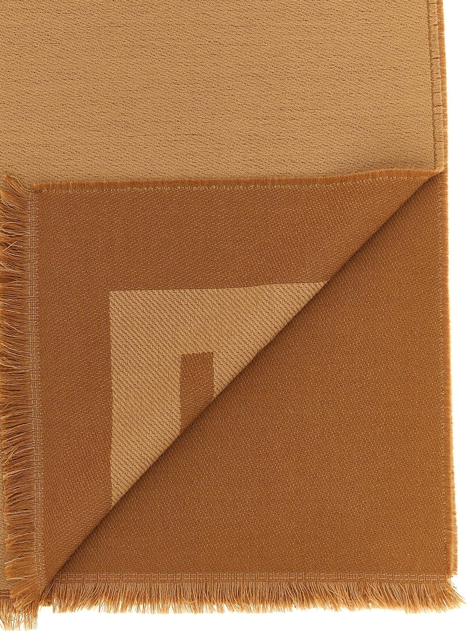 Fendi Brown Virgin Wool Foulard - 3