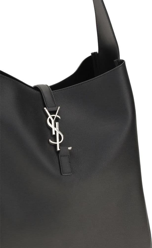 Saint Laurent Black Calf Leather Bos Taurus Shoulder Bag - 4