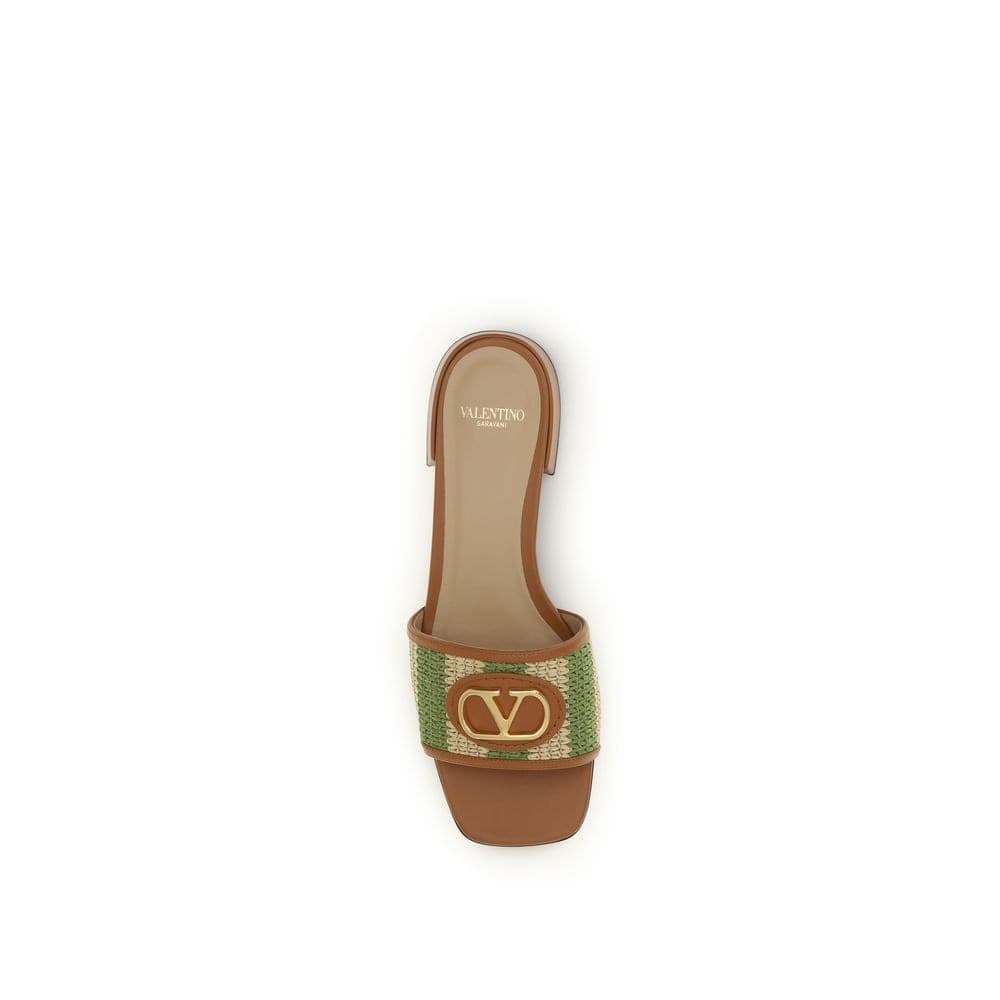 Valentino Garavani Multicolor Viscose Flat Sandals - 4