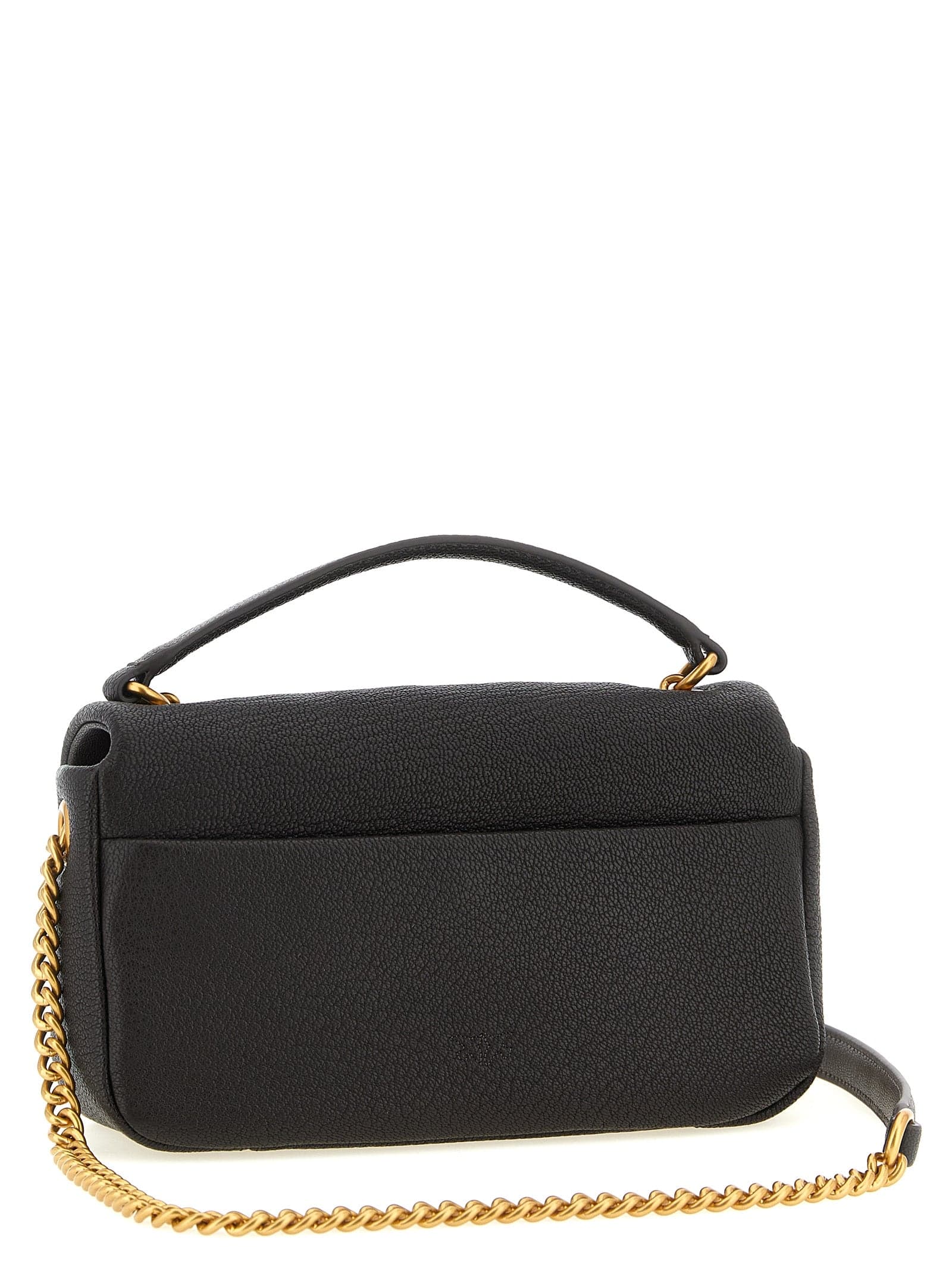 PINKO Brown Lamb Leather Crossbody Bag - 2