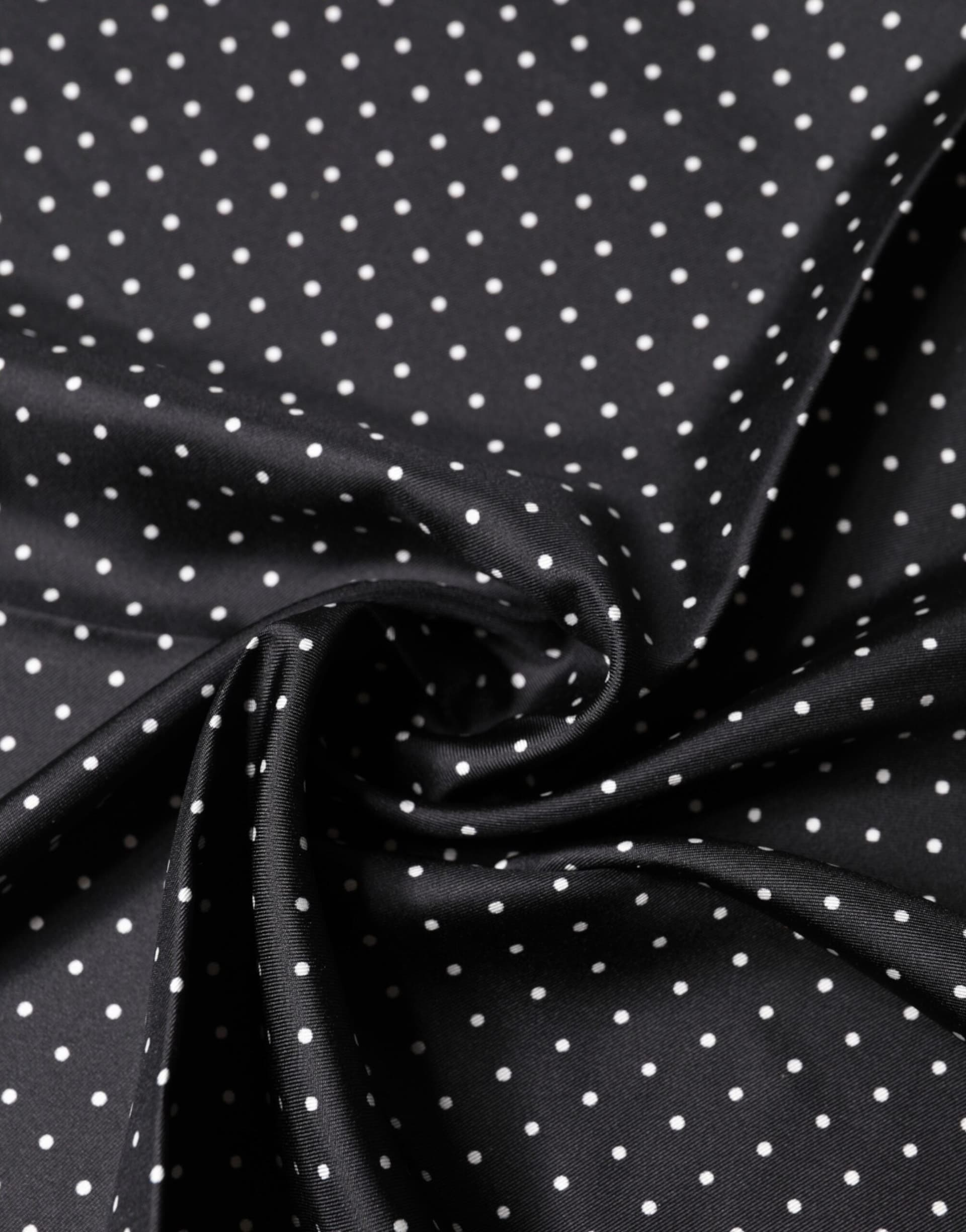 Dolce & Gabbana Black Polka Dot Silk Square Foulard Scarf - 4