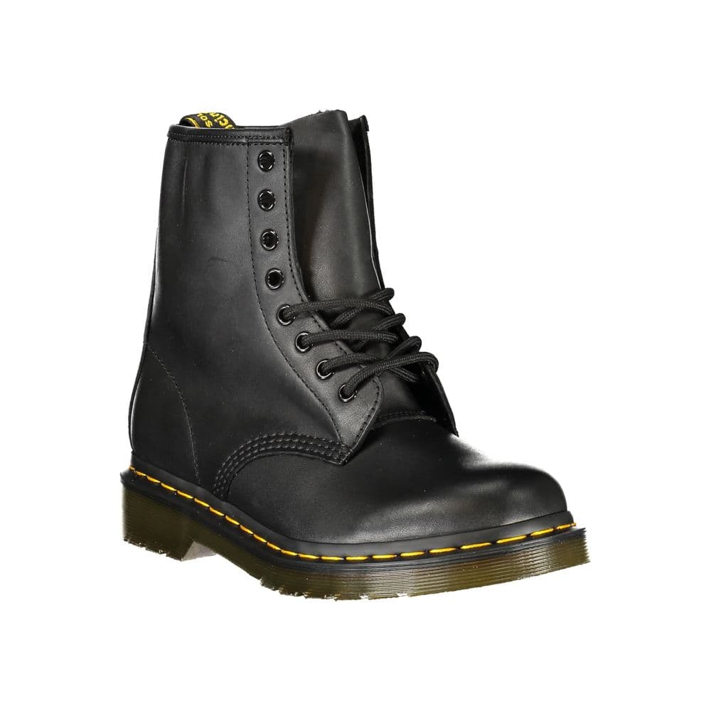 Dr. Martens Black Leather Unisex Ankle Boot - 2