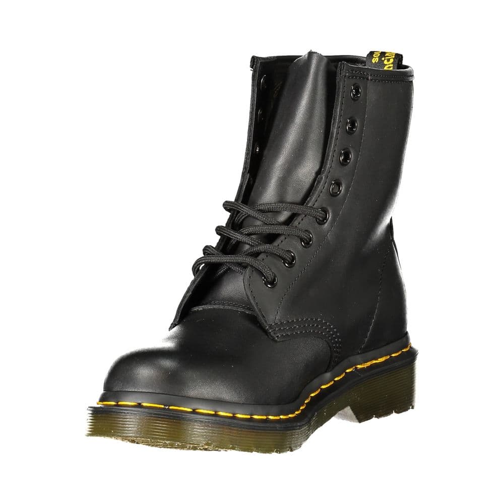 Dr. Martens Black Leather Unisex Ankle Boot - 3