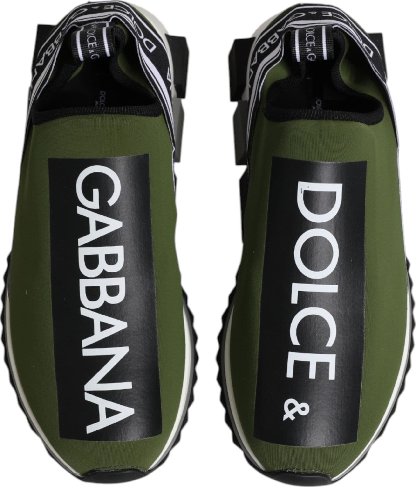 Dolce & Gabbana Green Logo Low Top Sorrento Men Sneakers Shoes - 2