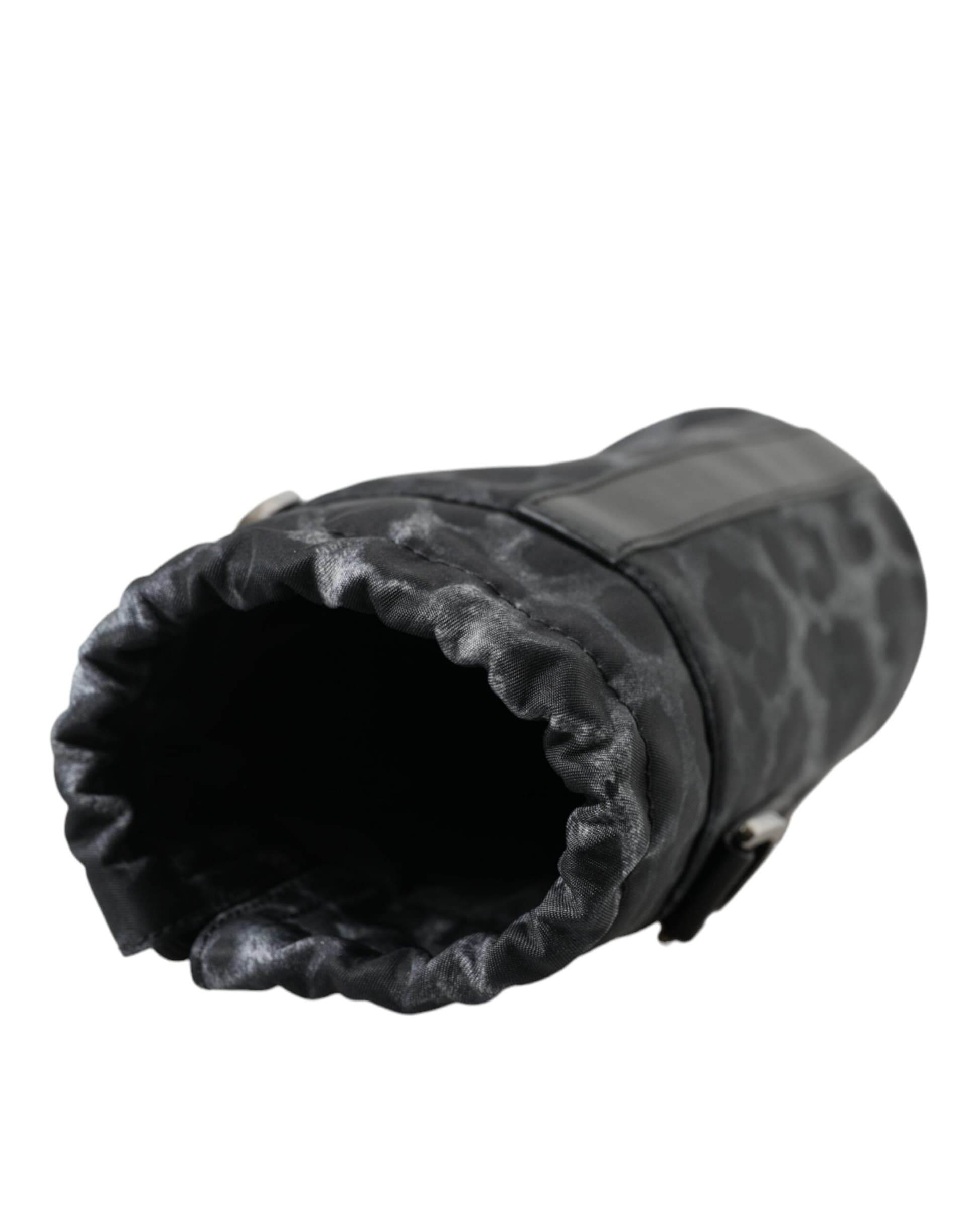 Dolce & Gabbana Black Leopard Round Slim Tote Bottle Cage Bag - 6