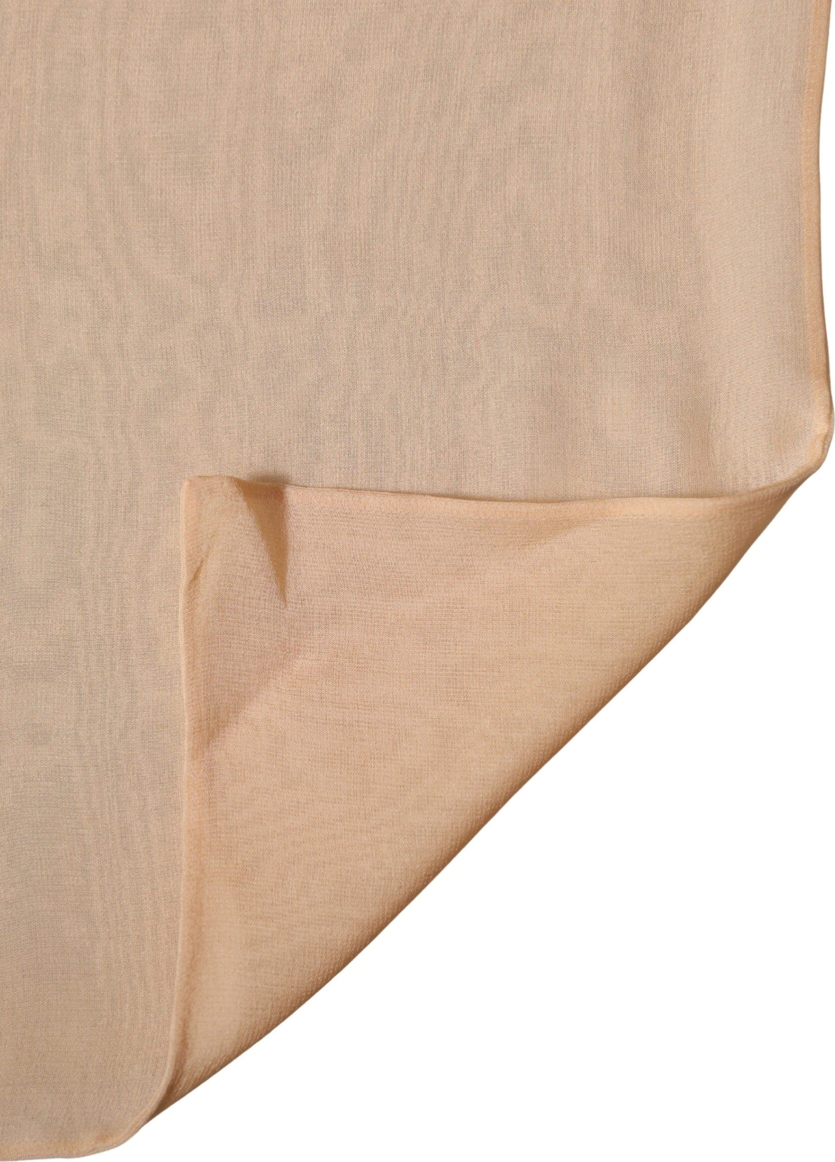 Dolce & Gabbana Beige Silk Sash Wrap Foulard Stole 292cm x 19cm Scarf - 3