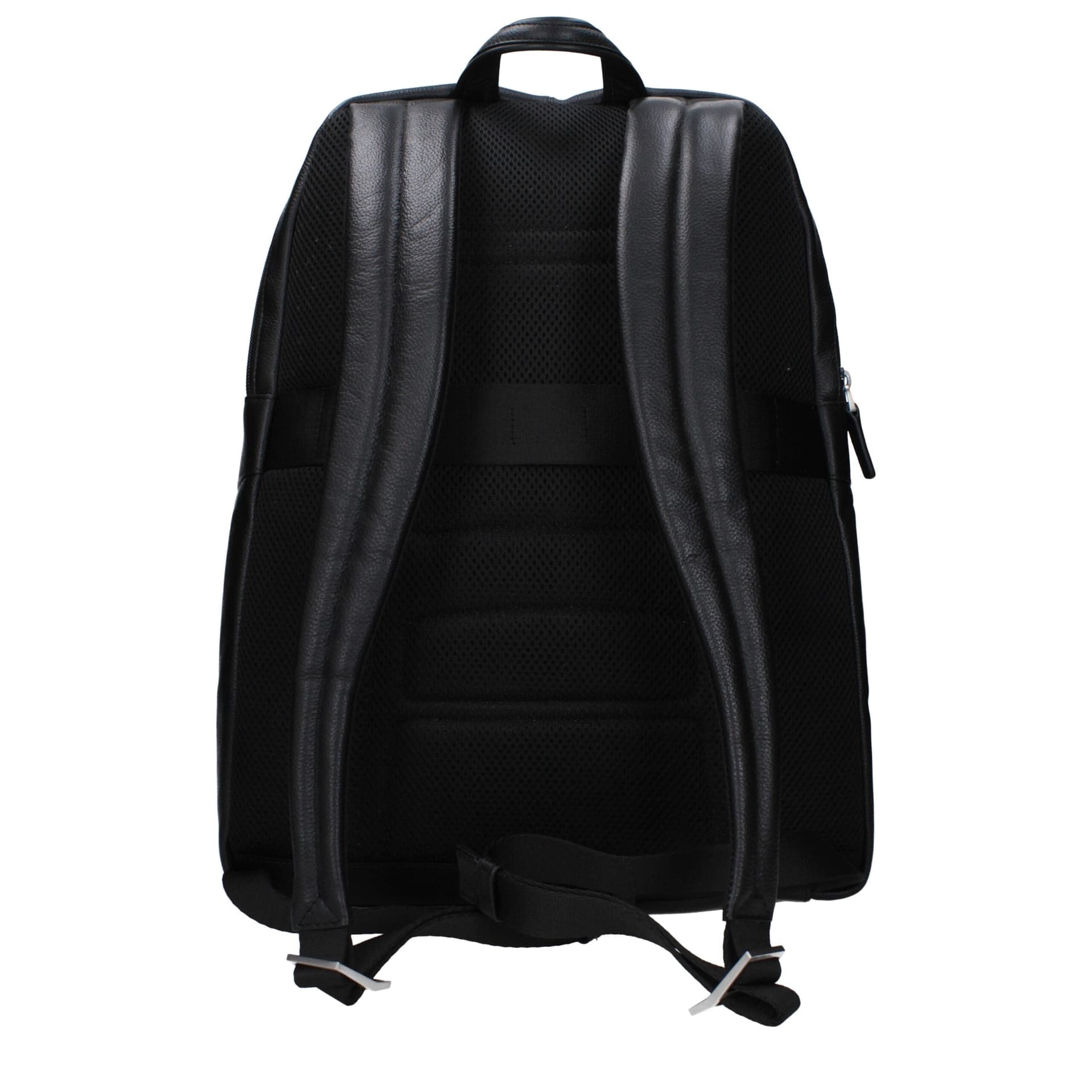 Piquadro Black Leather Backpack - 3