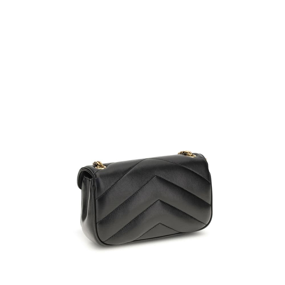 Saint Laurent Black Lamb Ovis Aries Aries Shoulder Bag - 3