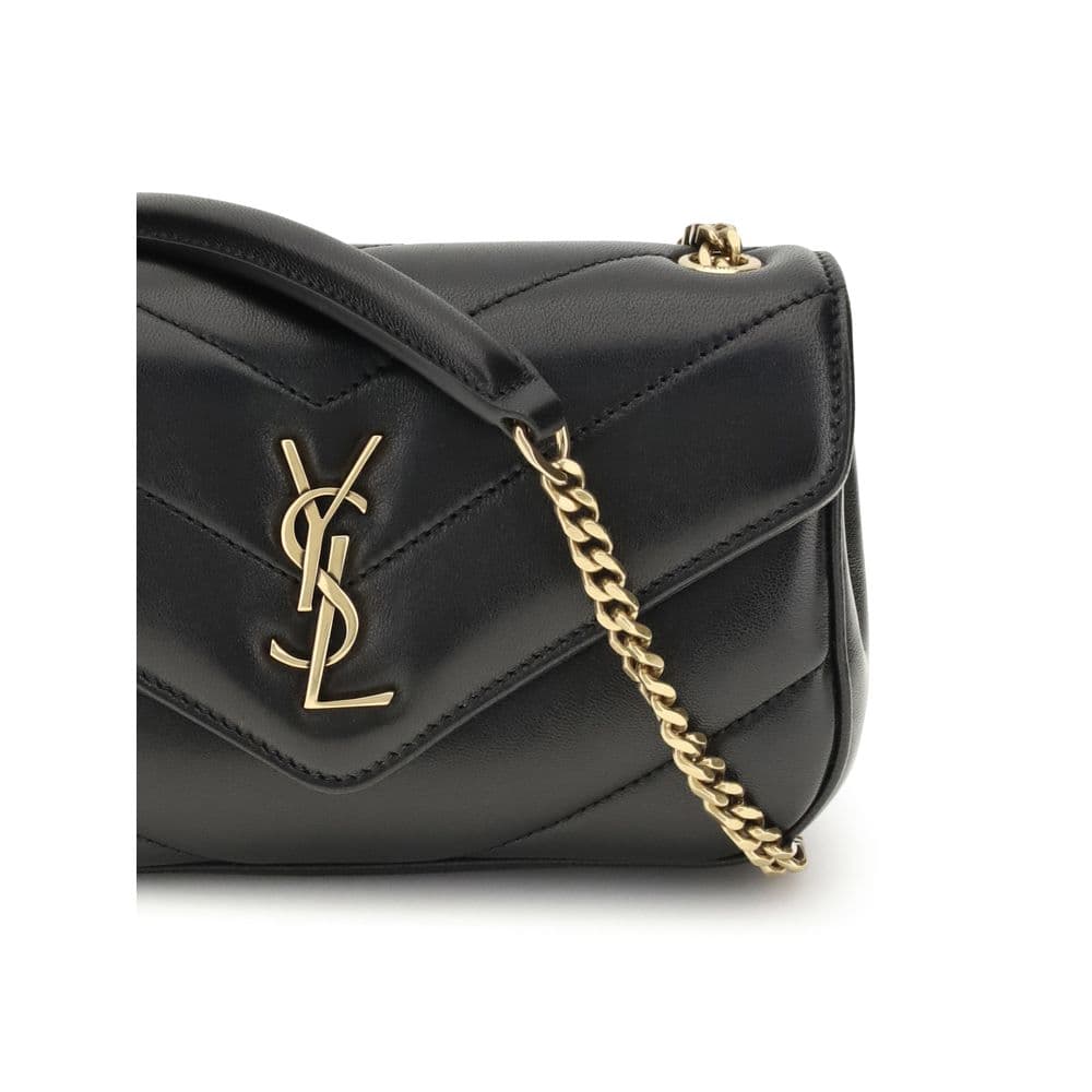 Saint Laurent Black Lamb Ovis Aries Aries Shoulder Bag - 4