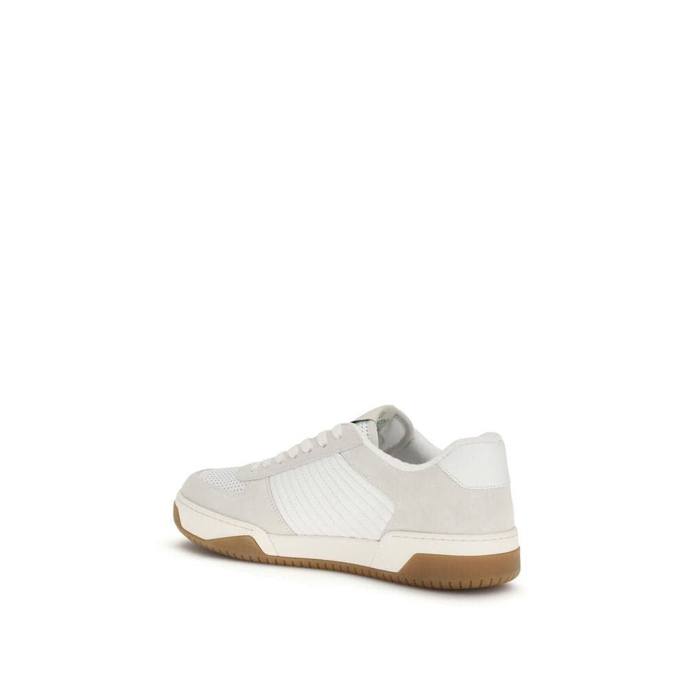 Valentino Garavani White Calf Leather Bos Taurus Athletic Sneakers - 3