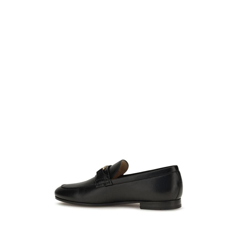 Valentino Garavani Black Calf Leather Bos Taurus Slip-On Loafers - 3