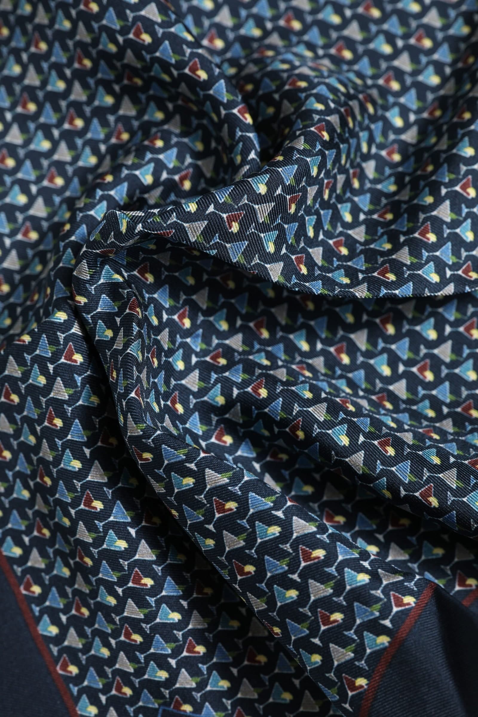 Dolce & Gabbana Blue Cocktail Silk Square Foulard Scarf - 5